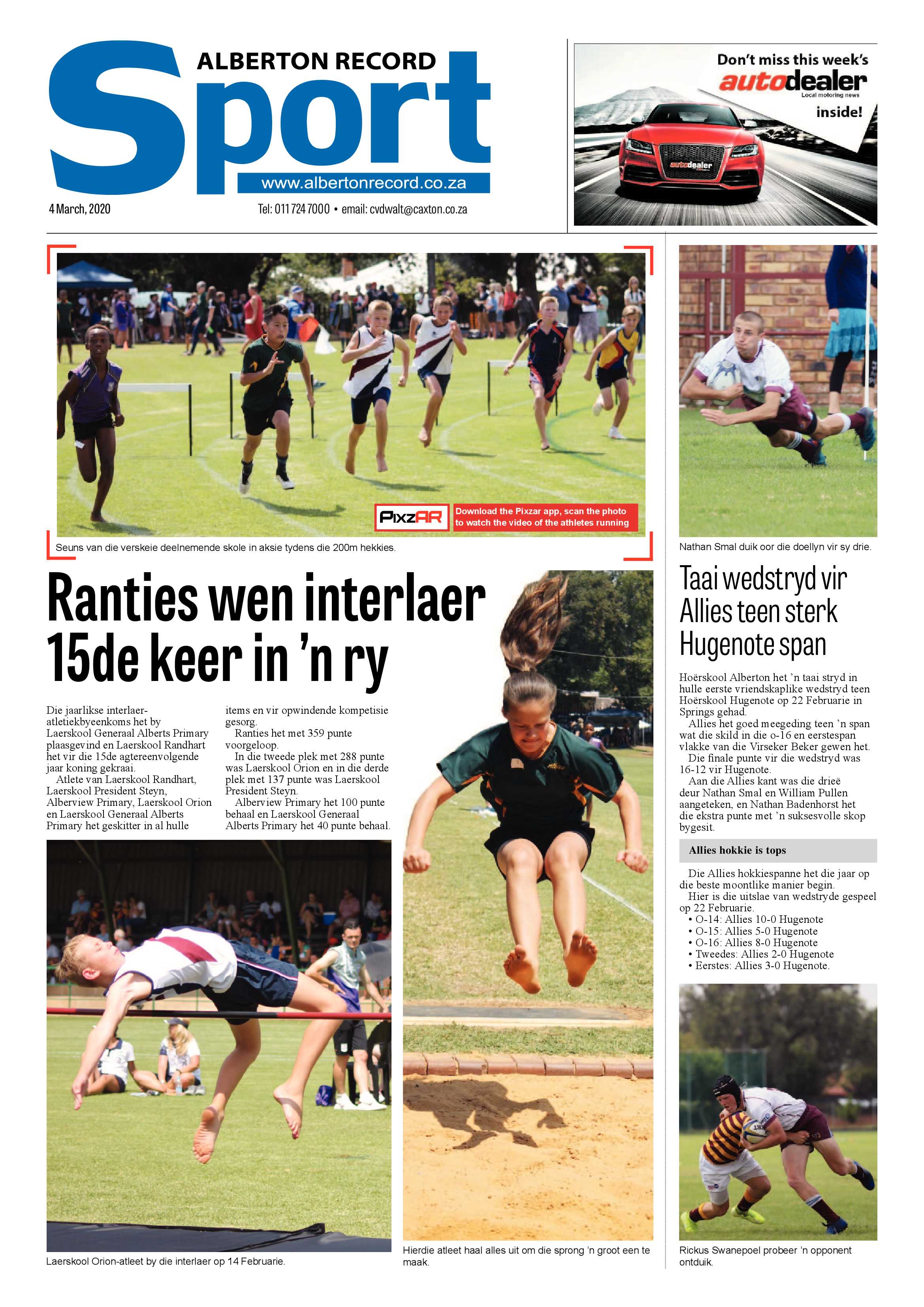Alberton Record 04 March 2020 page 20