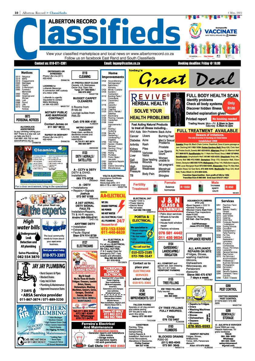 Alberton Record 04 May 2022 page 12