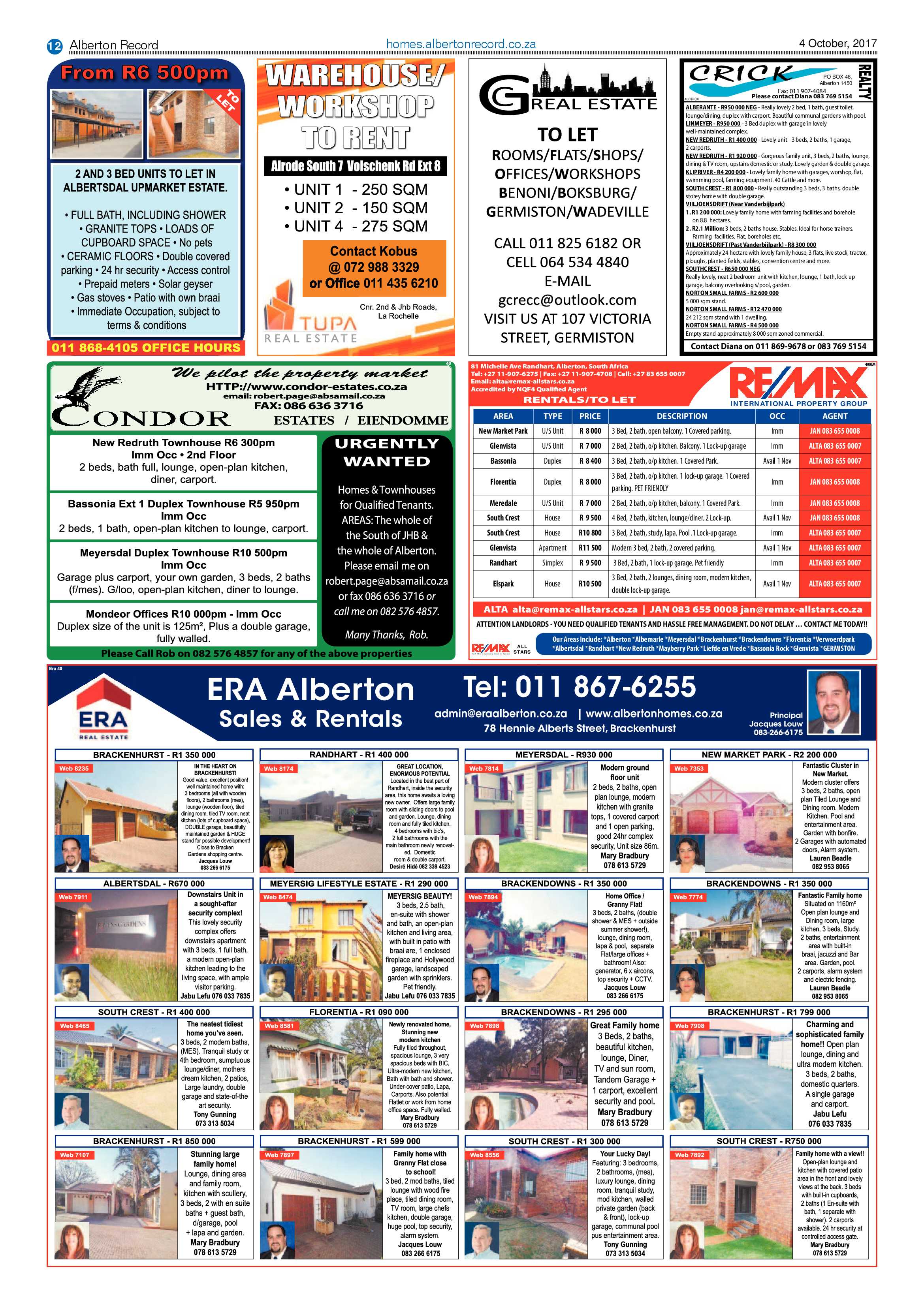 Alberton Record 04 October 2017 page 12