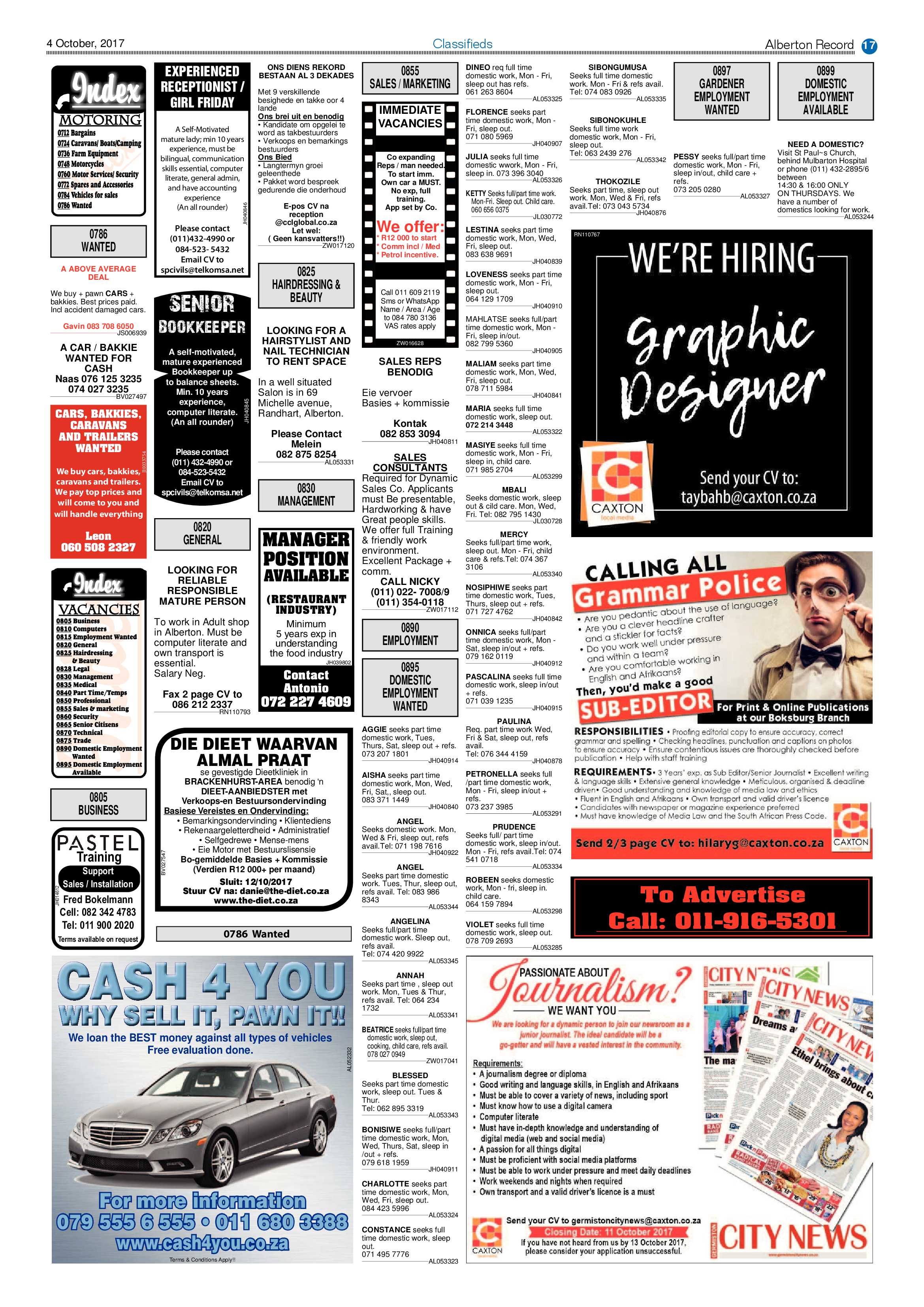 Alberton Record 04 October 2017 page 17