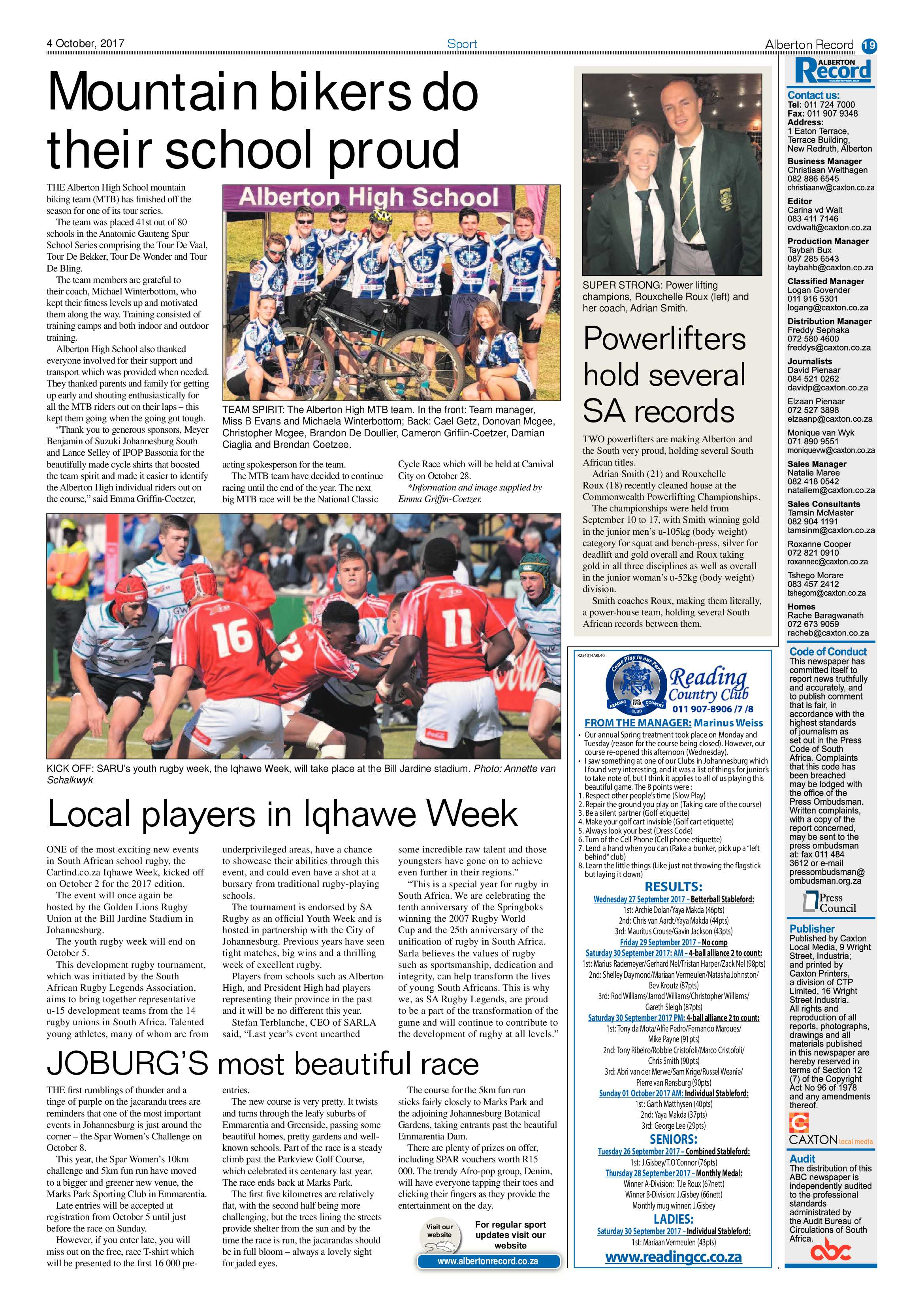 Alberton Record 04 October 2017 page 19