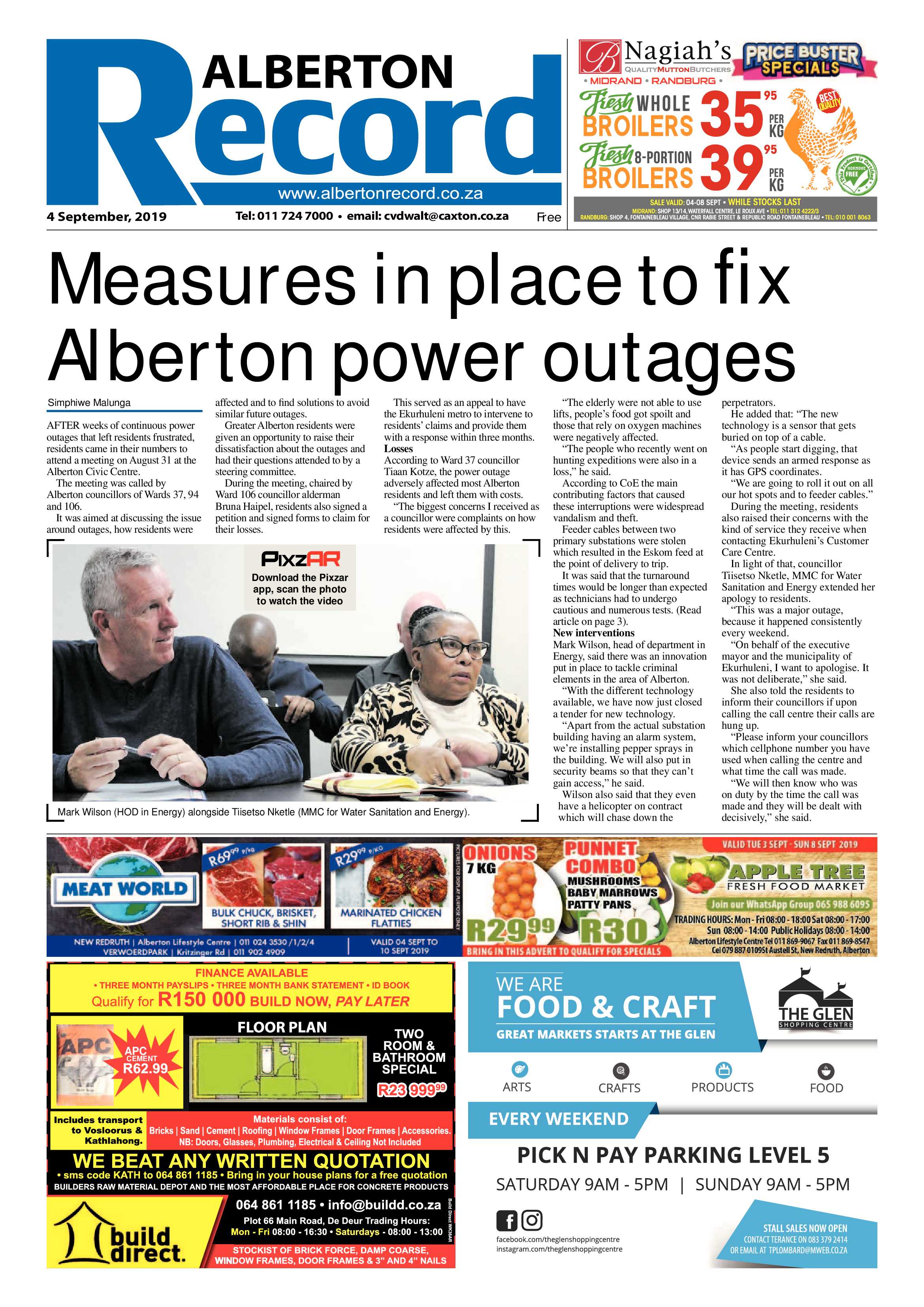 Alberton Record 04 September 2019 page 1