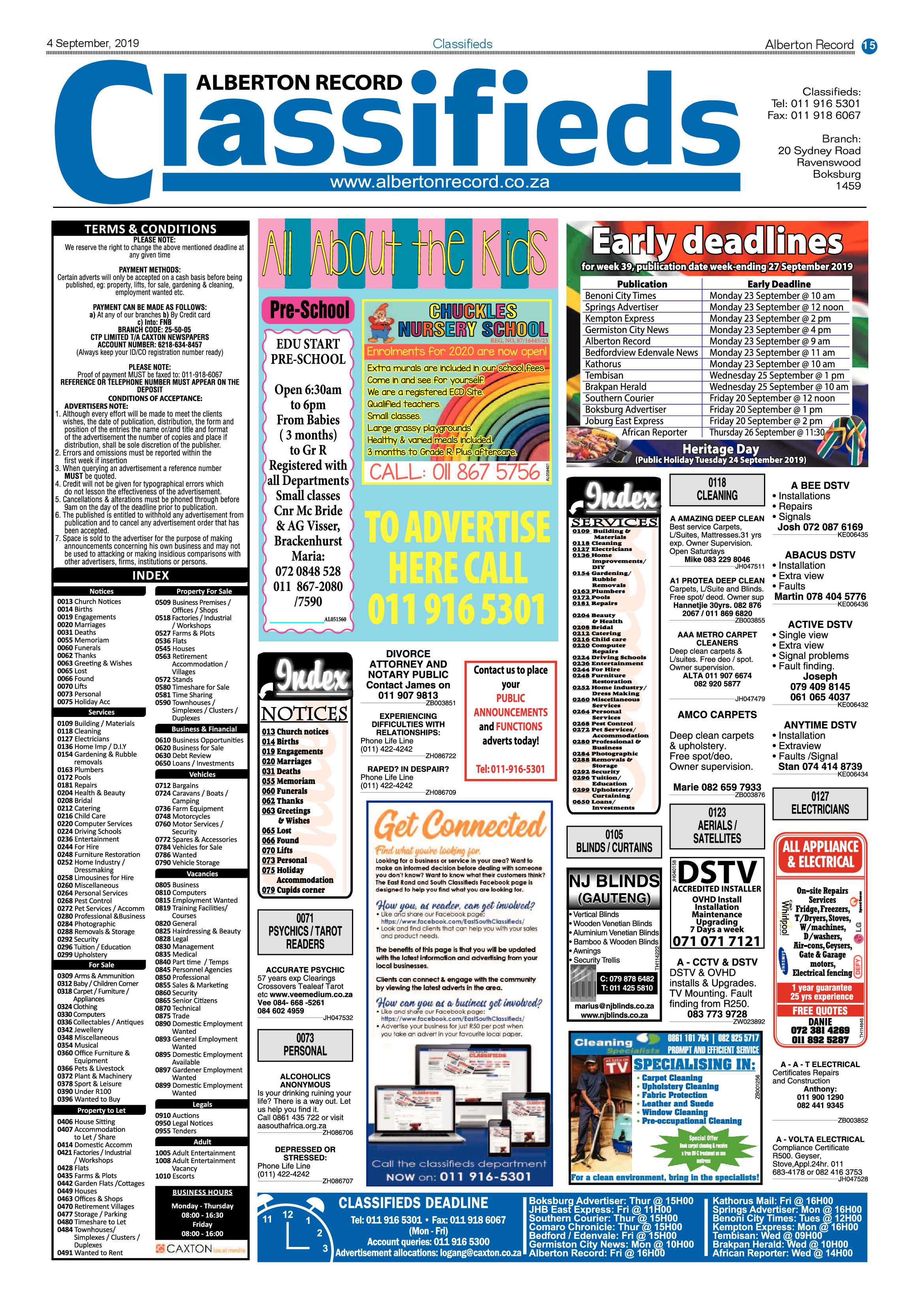 Alberton Record 04 September 2019 page 15