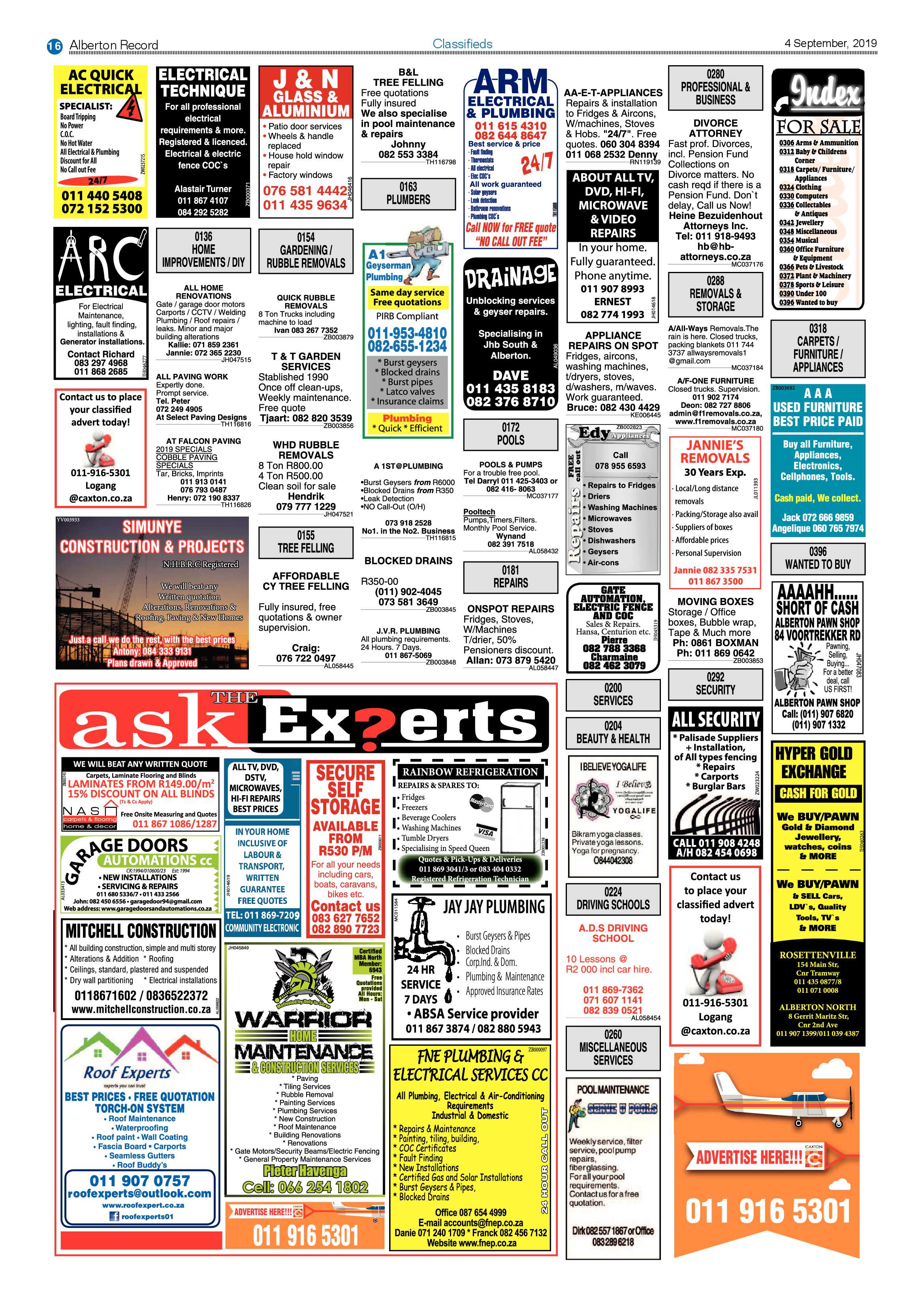 Alberton Record 04 September 2019 page 16