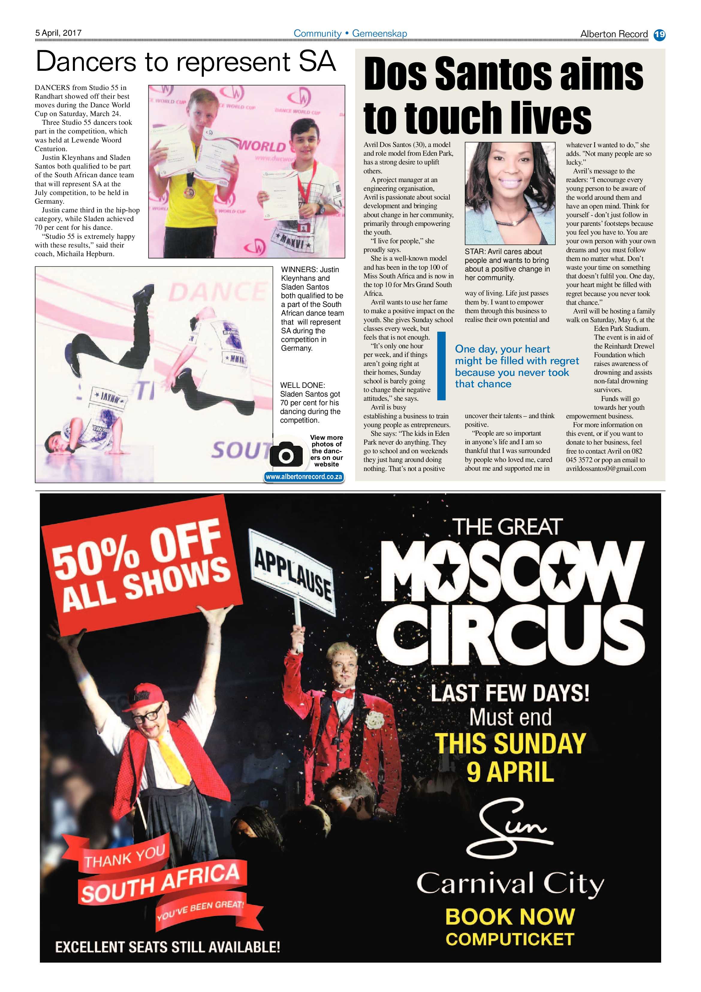 Alberton Record 05 April 2017 page 19