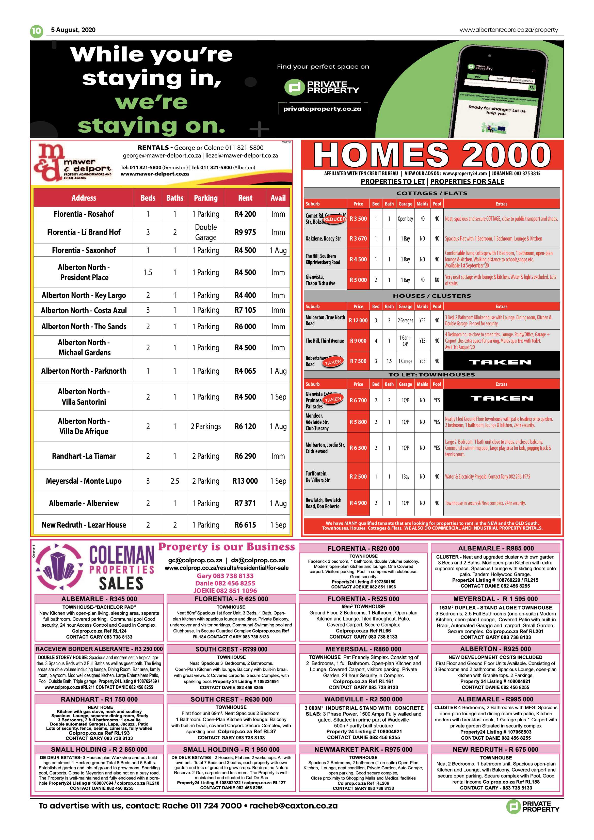 Alberton Record 05 August 2020 page 10