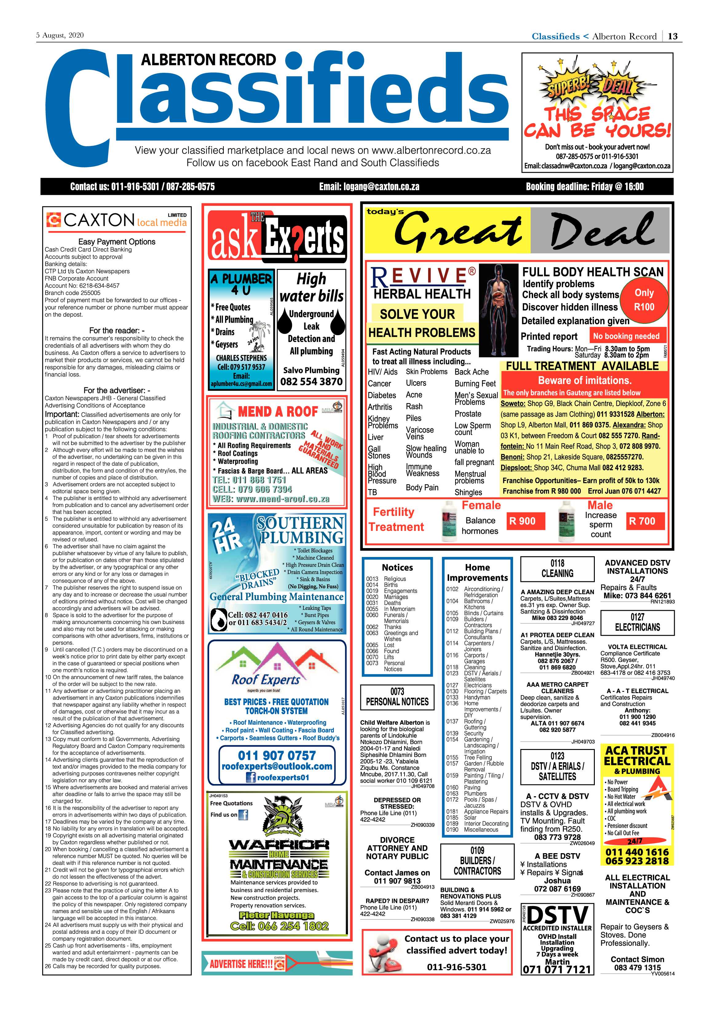 Alberton Record 05 August 2020 page 13