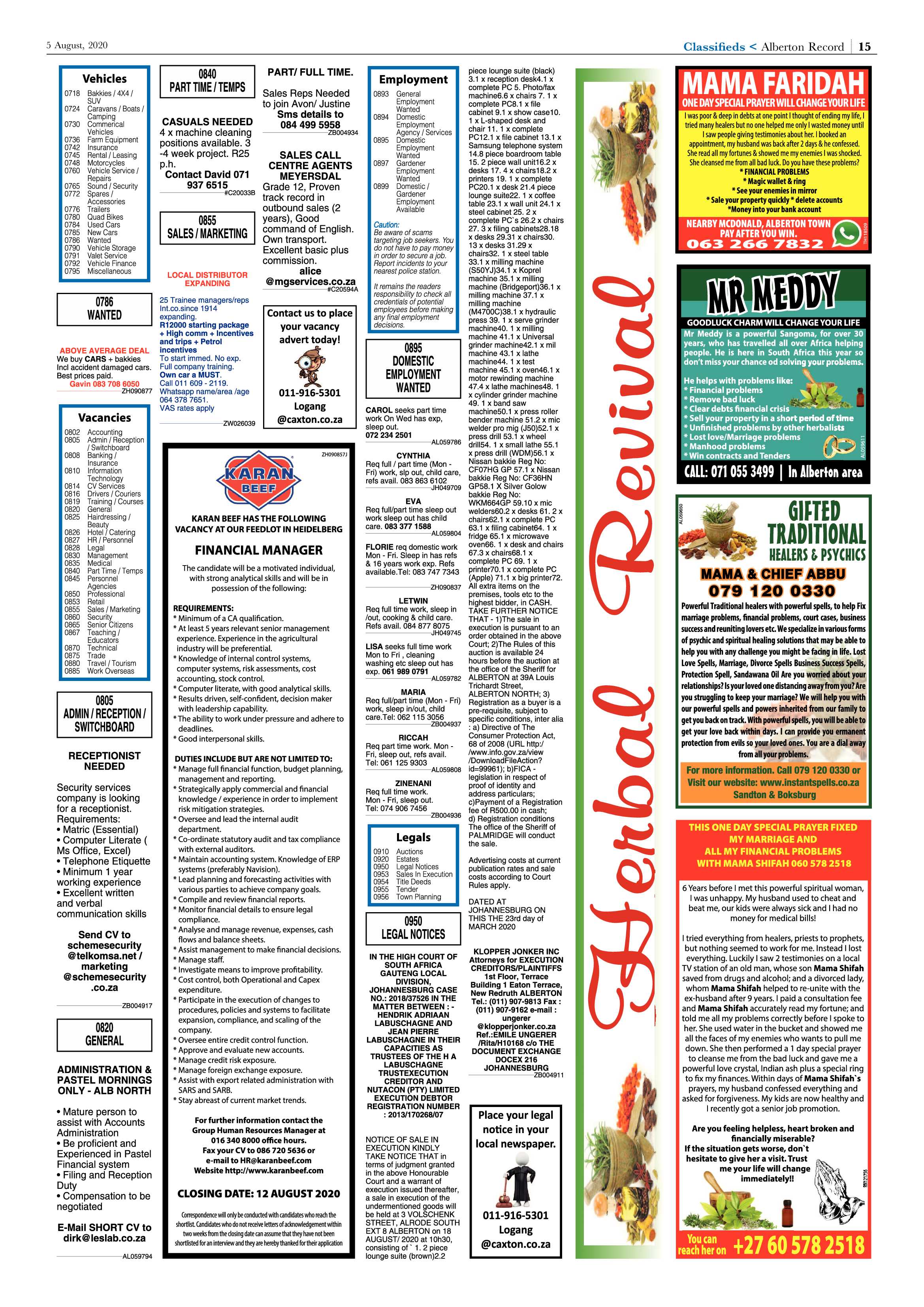 Alberton Record 05 August 2020 page 15