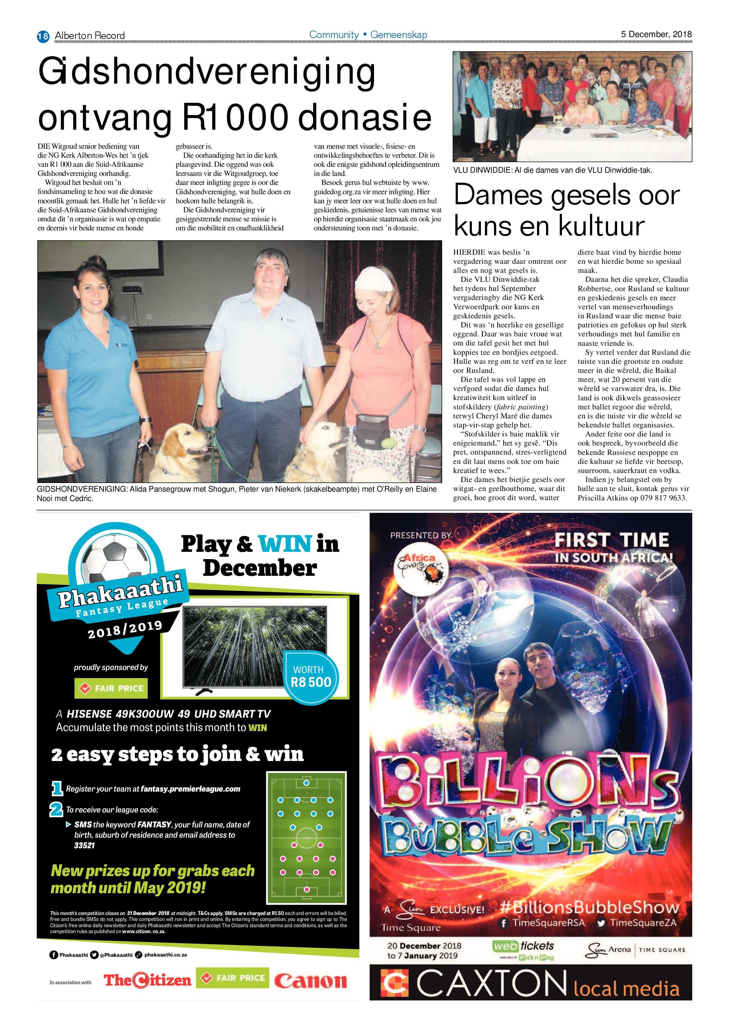 Alberton Record 05 December 2018 page 18