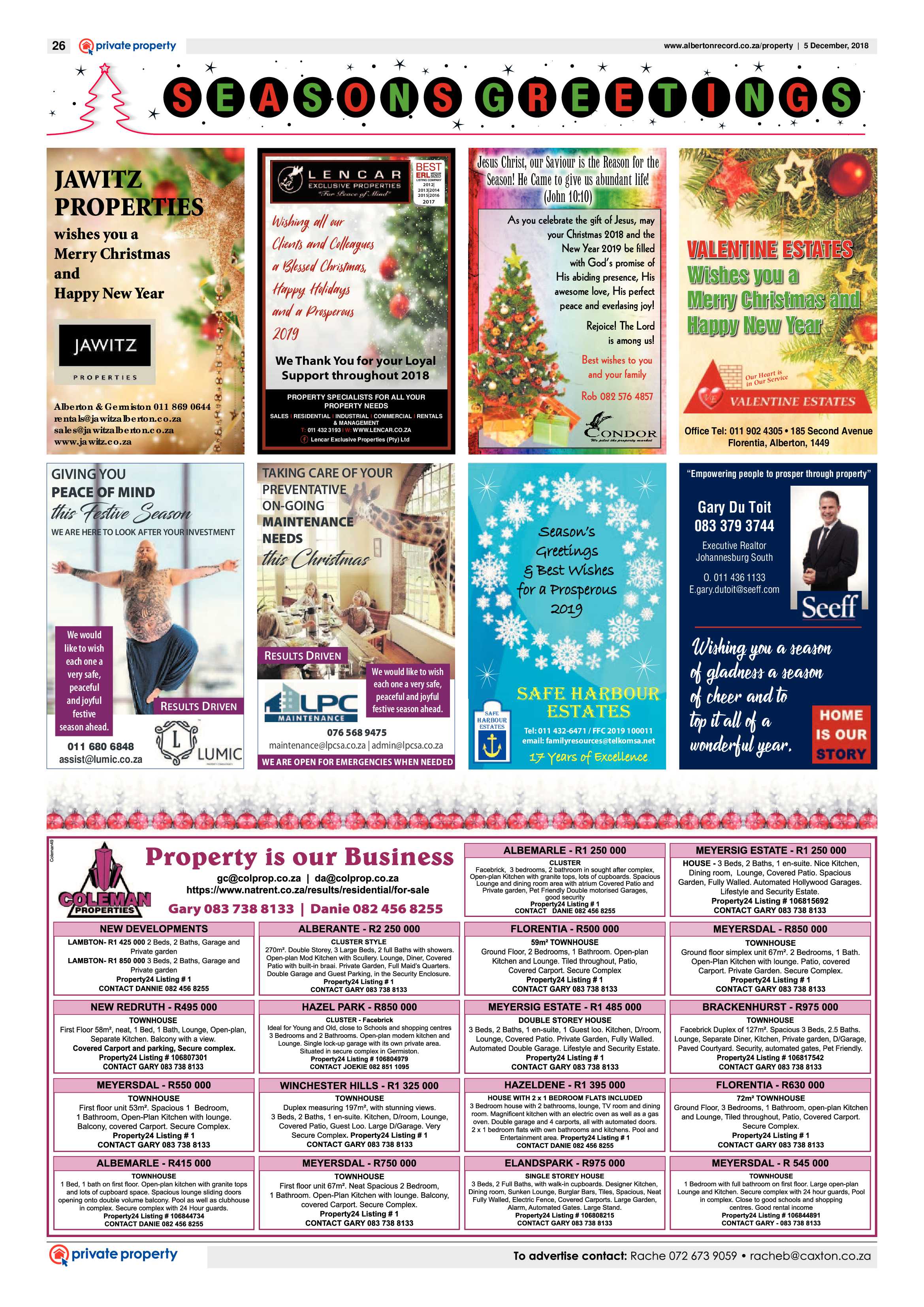 Alberton Record 05 December 2018 page 26