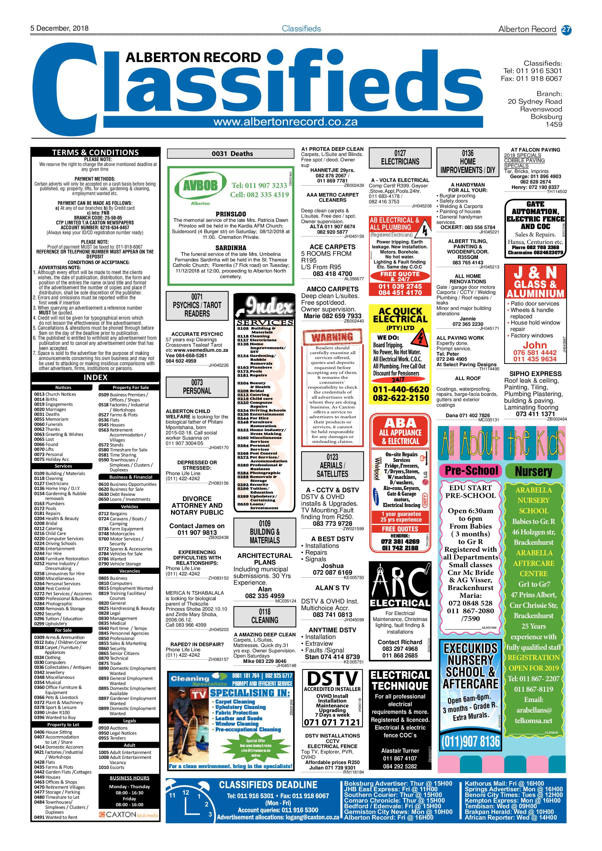 Alberton Record 05 December 2018 page 27