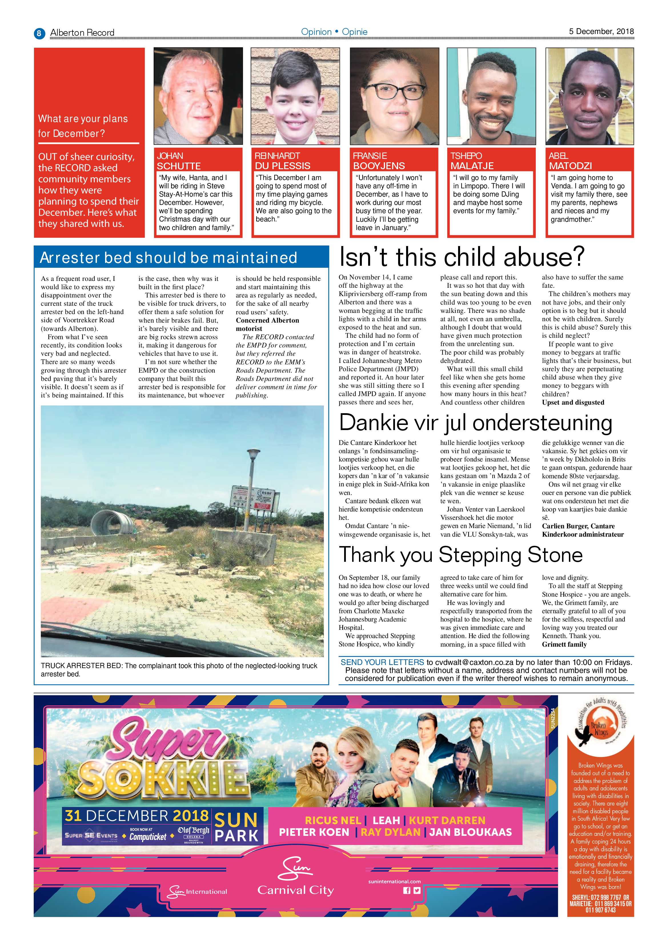 Alberton Record 05 December 2018 page 8