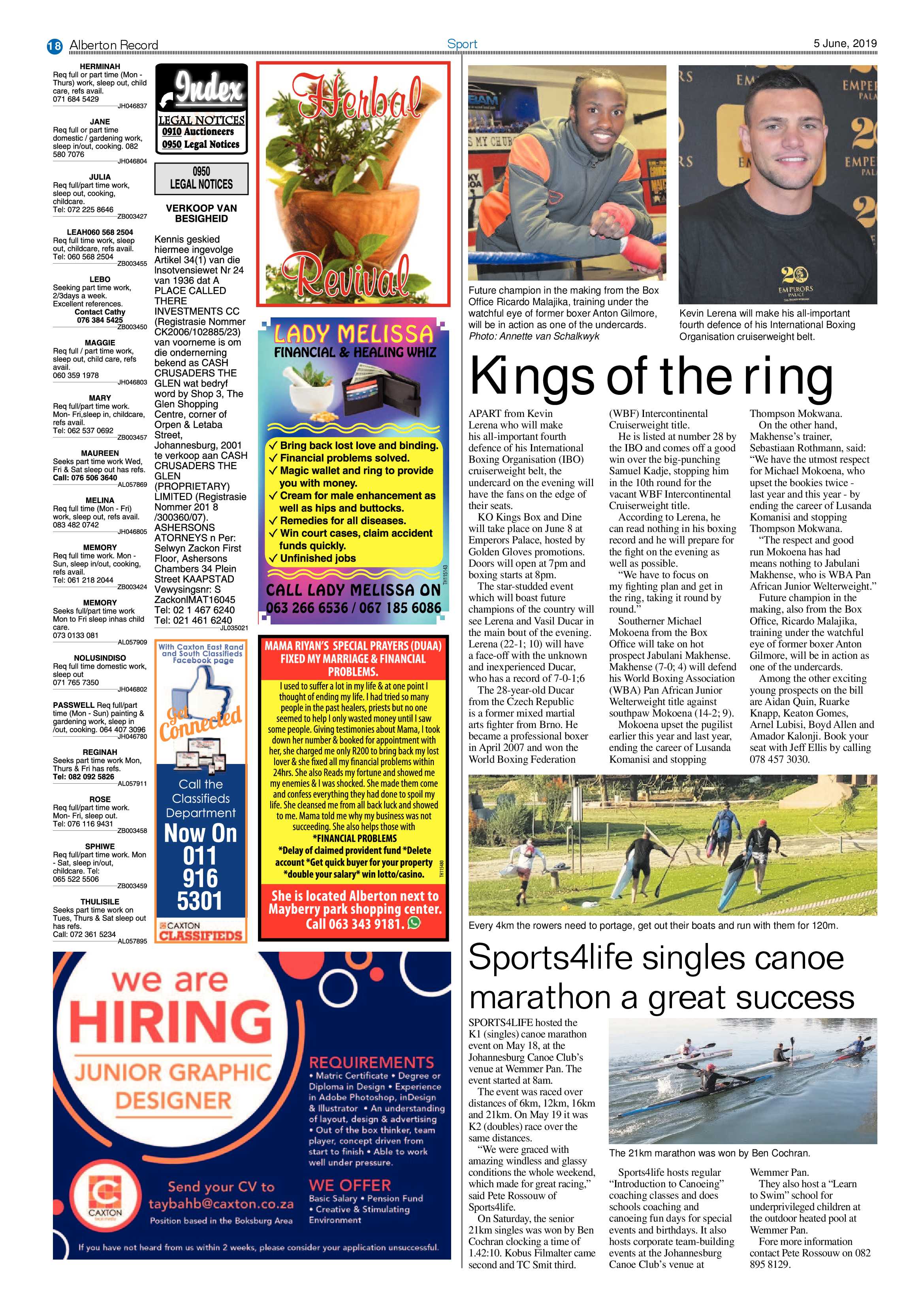 Alberton Record 05 June 2019 page 18