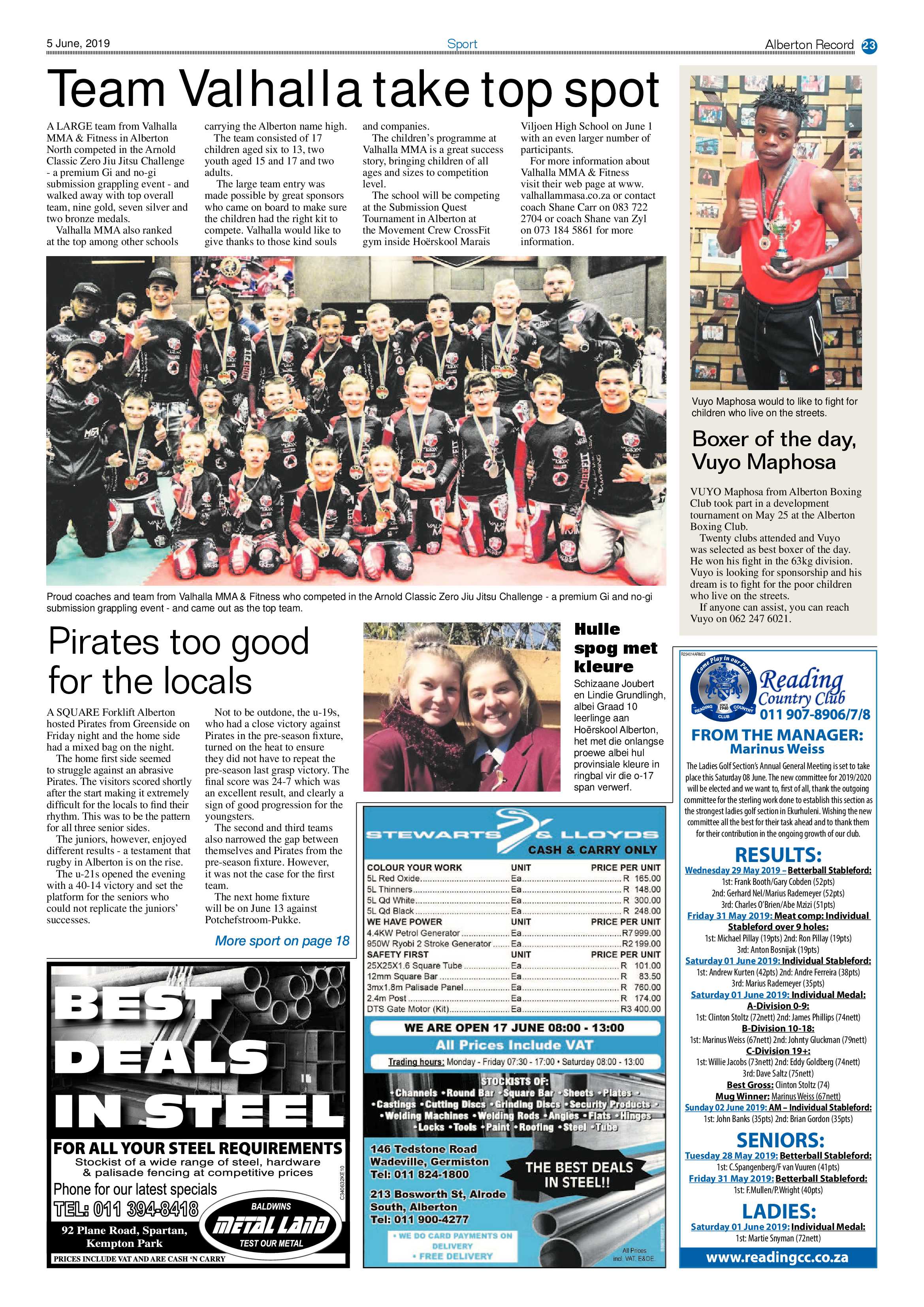 Alberton Record 05 June 2019 page 23