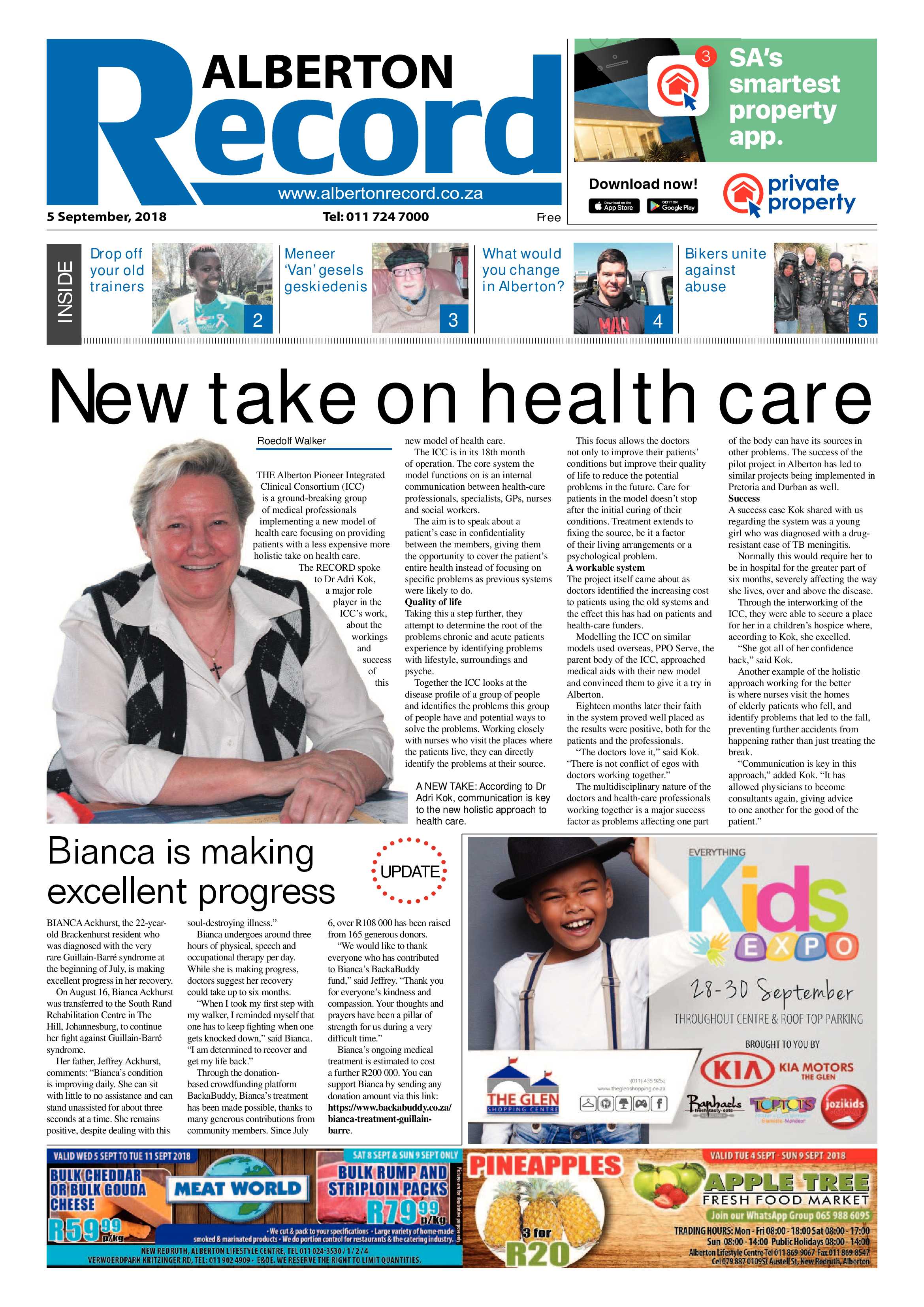 Alberton Record 05 September 2018 page 1