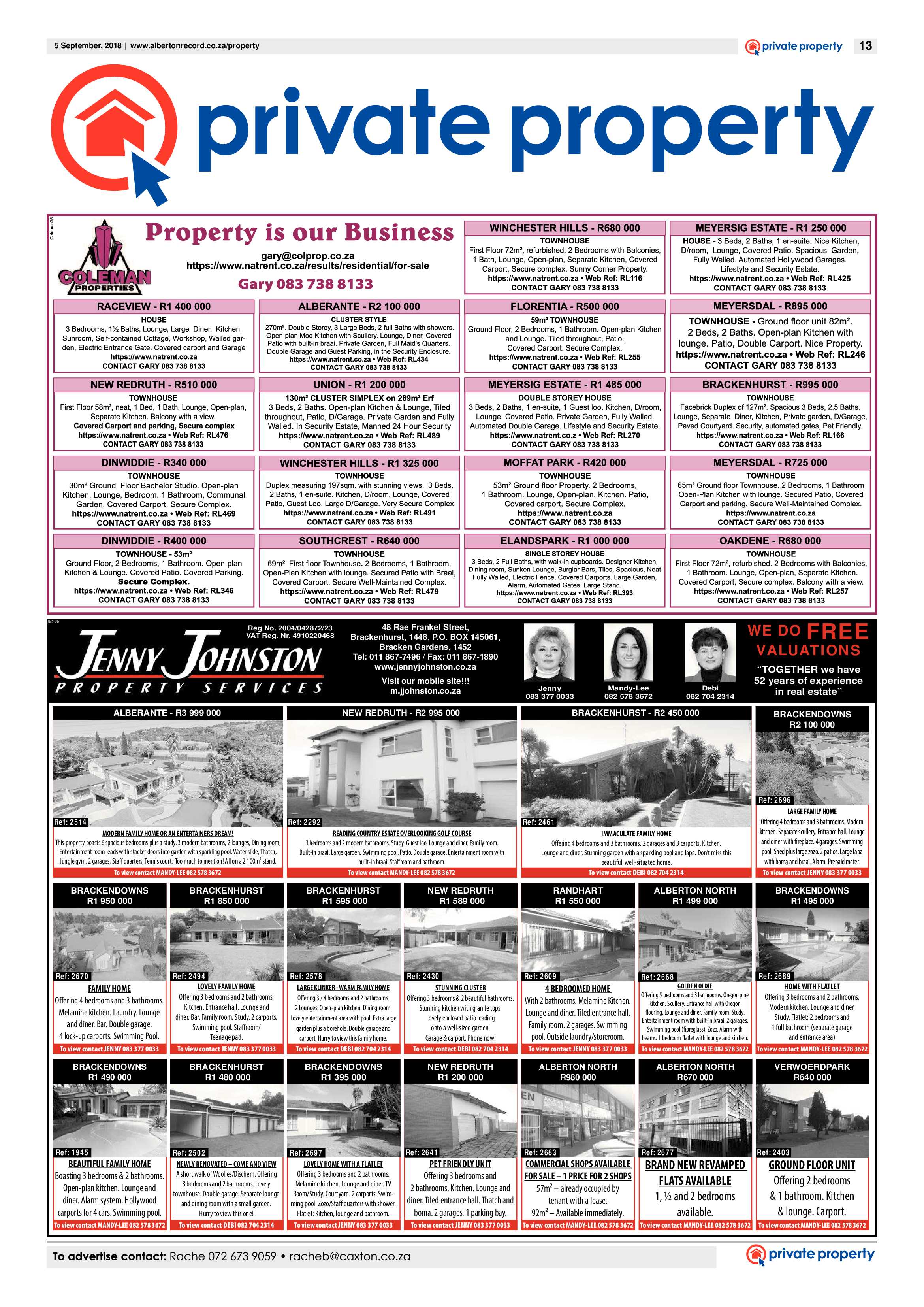 Alberton Record 05 September 2018 page 13