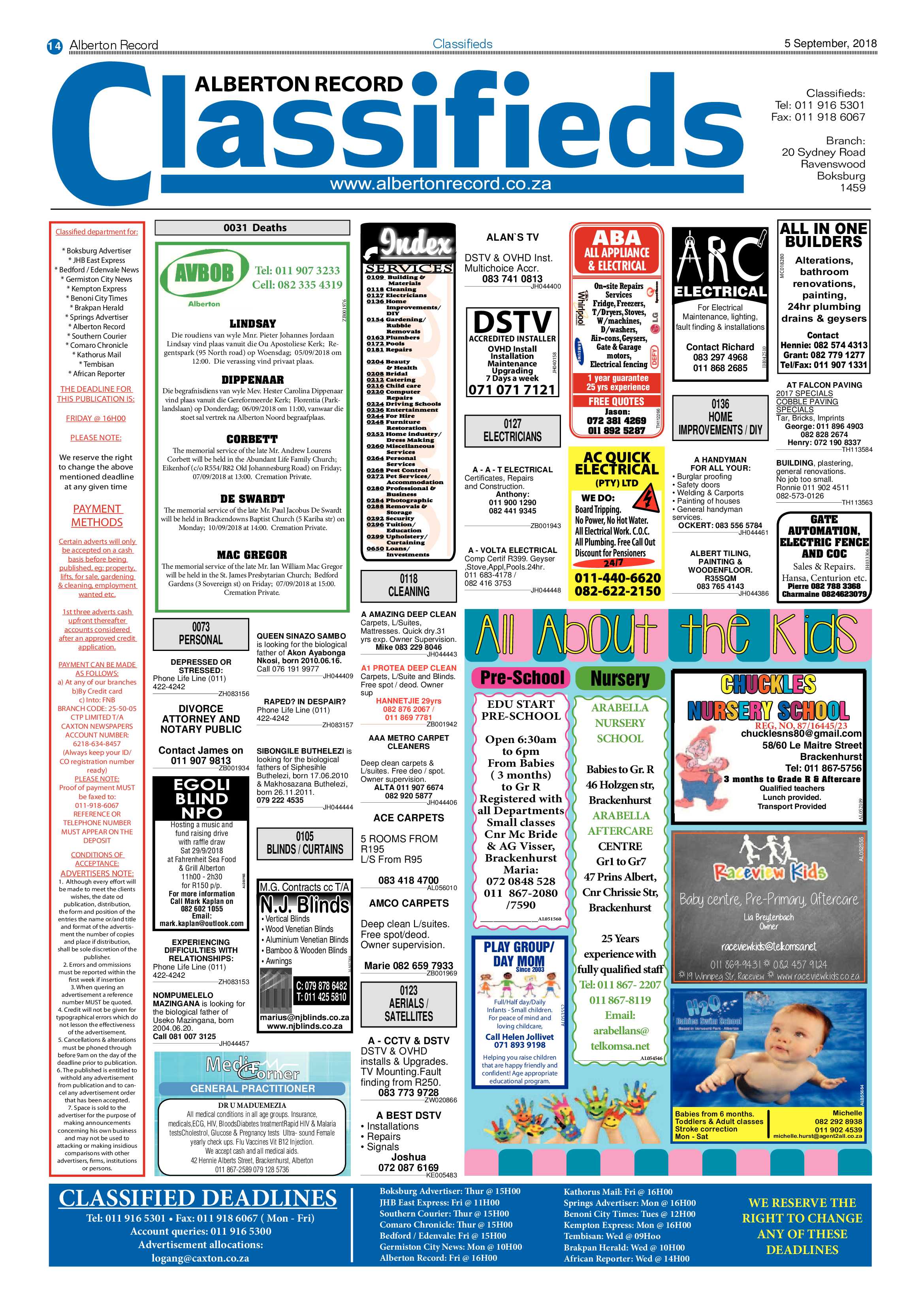 Alberton Record 05 September 2018 page 14