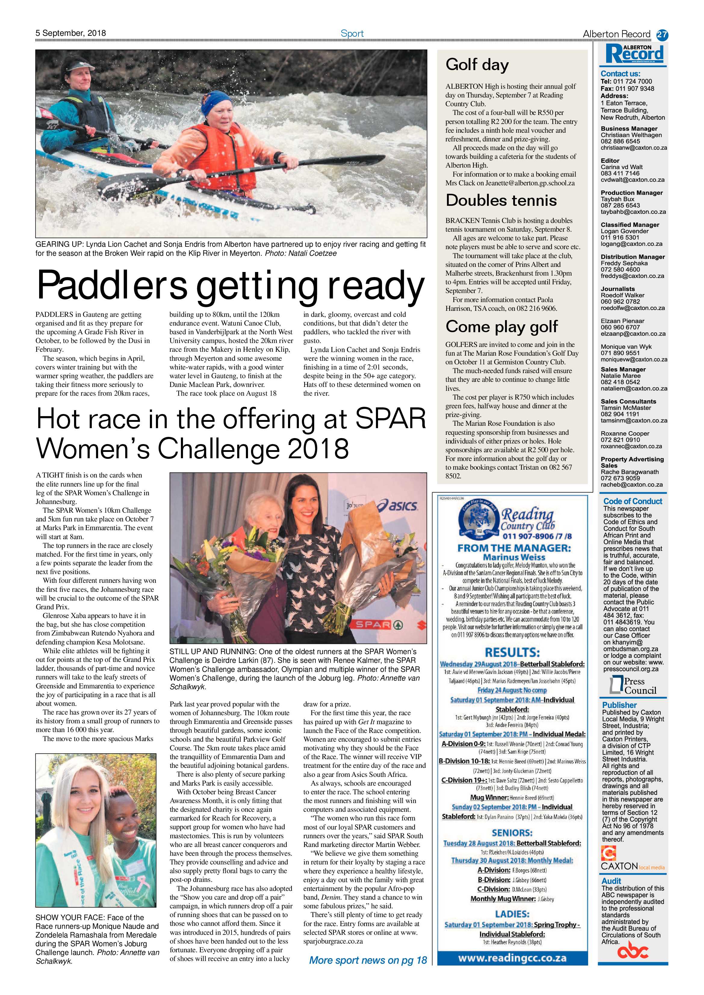 Alberton Record 05 September 2018 page 27