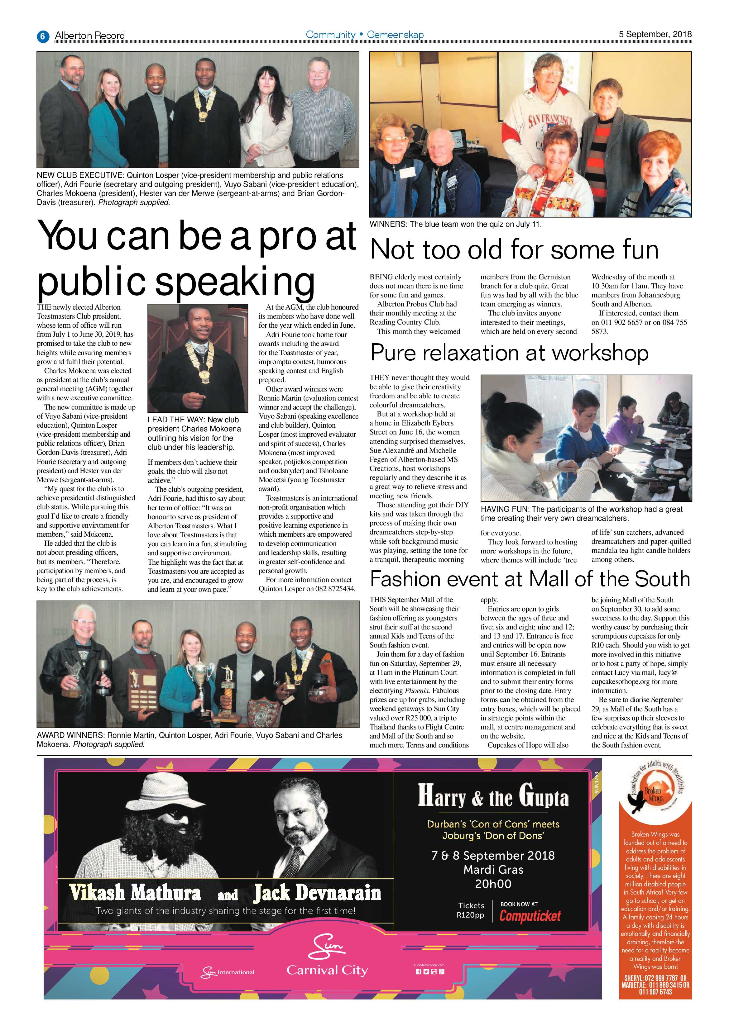 Alberton Record 05 September 2018 page 6