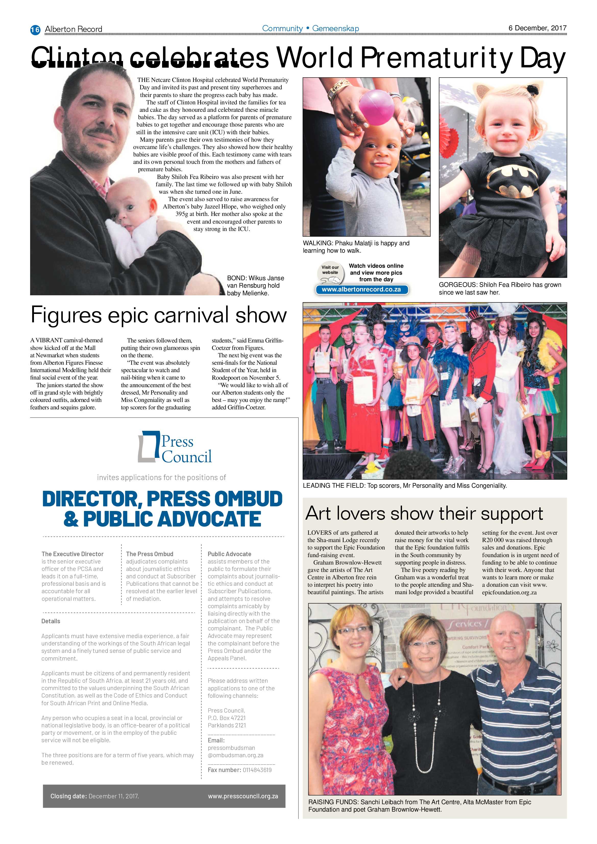 Alberton Record 06 December 2017 page 16