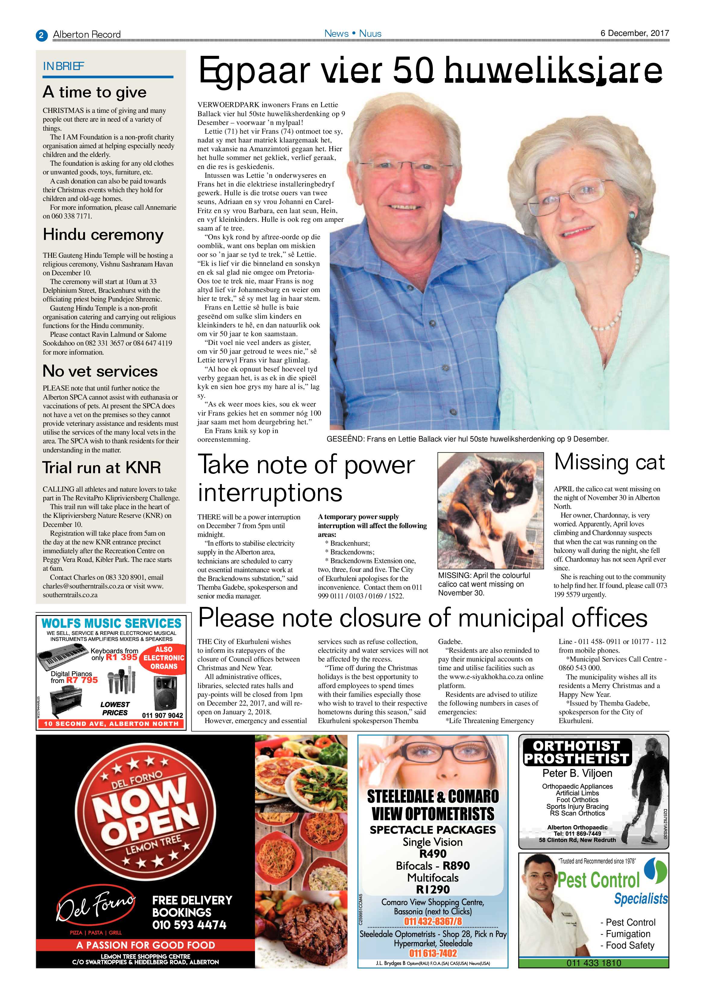 Alberton Record 06 December 2017 page 2
