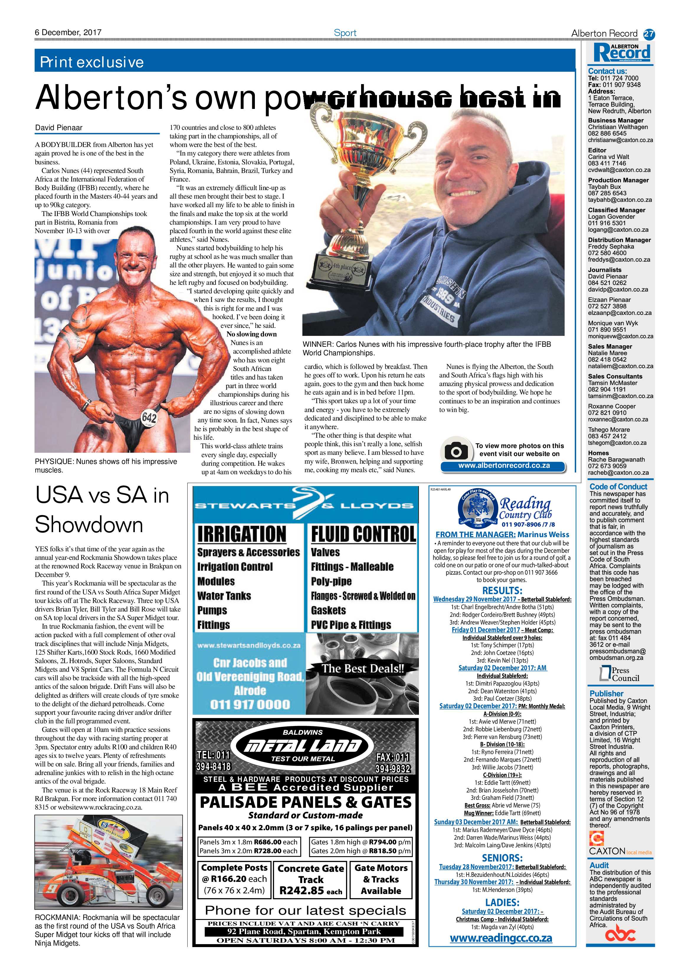 Alberton Record 06 December 2017 page 27
