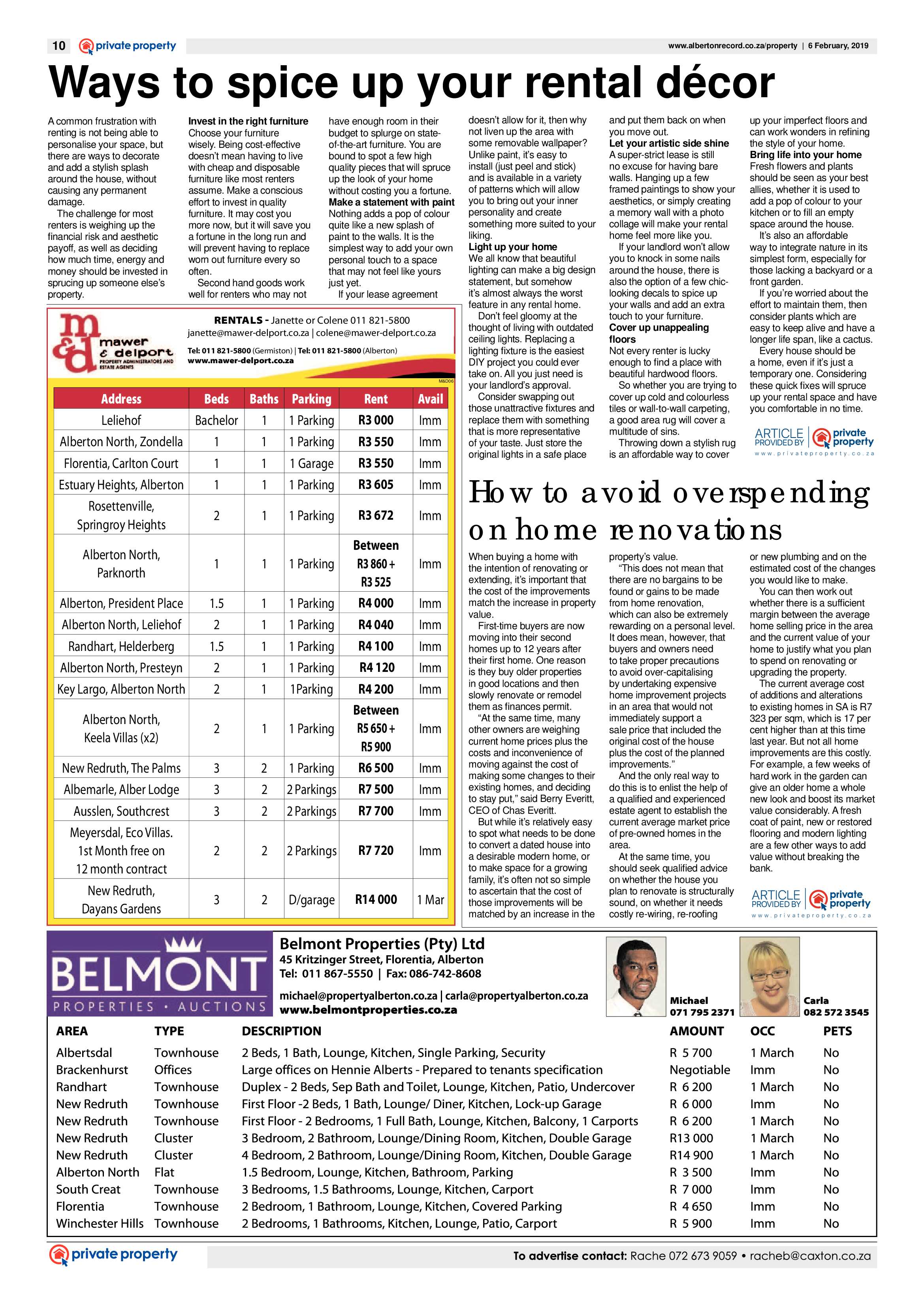 Alberton Record 06 February 2019 page 10
