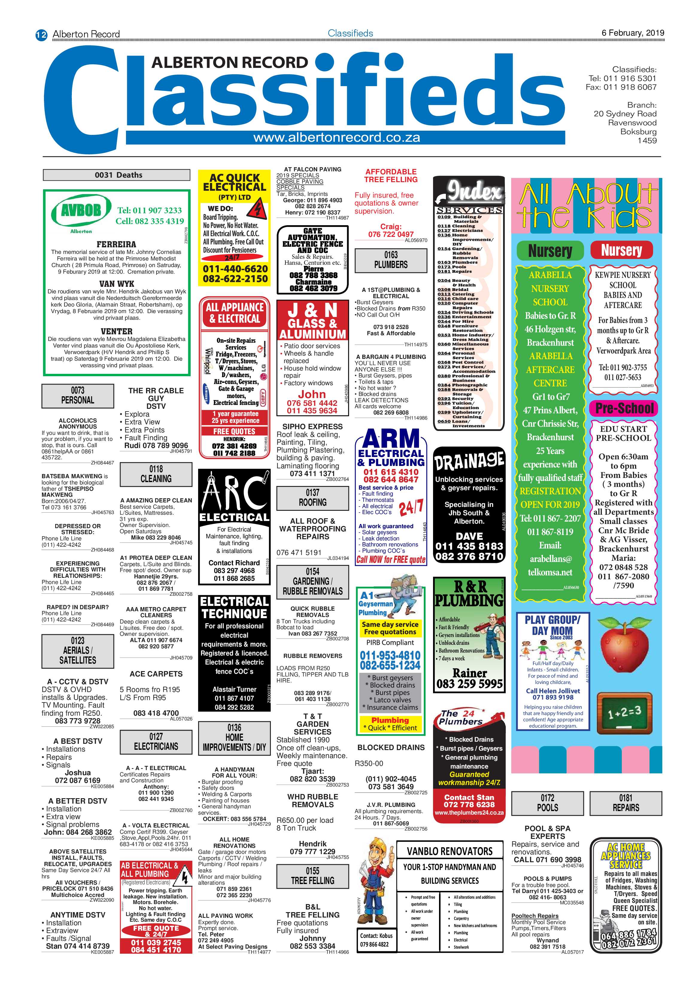 Alberton Record 06 February 2019 page 12