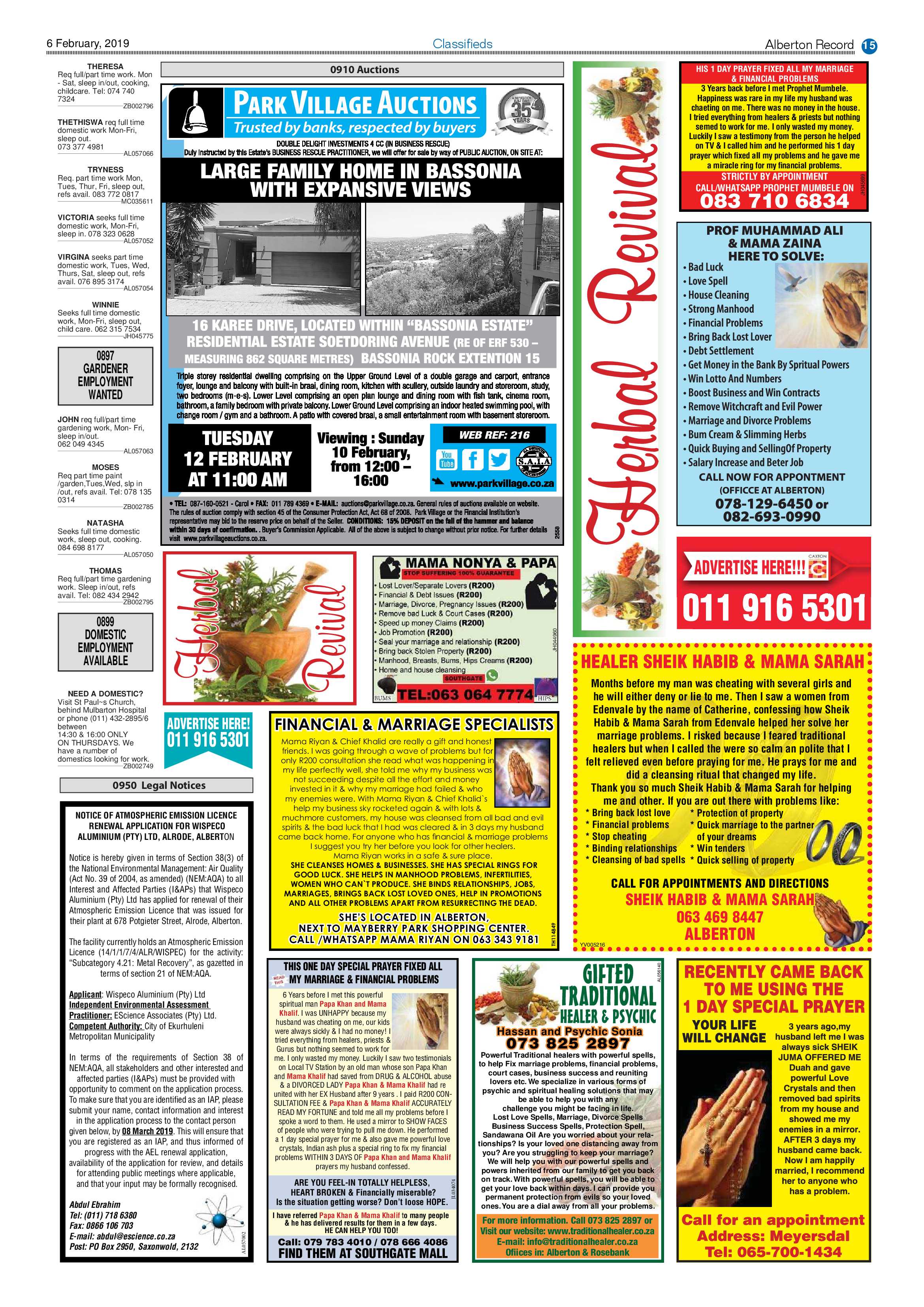 Alberton Record 06 February 2019 page 15