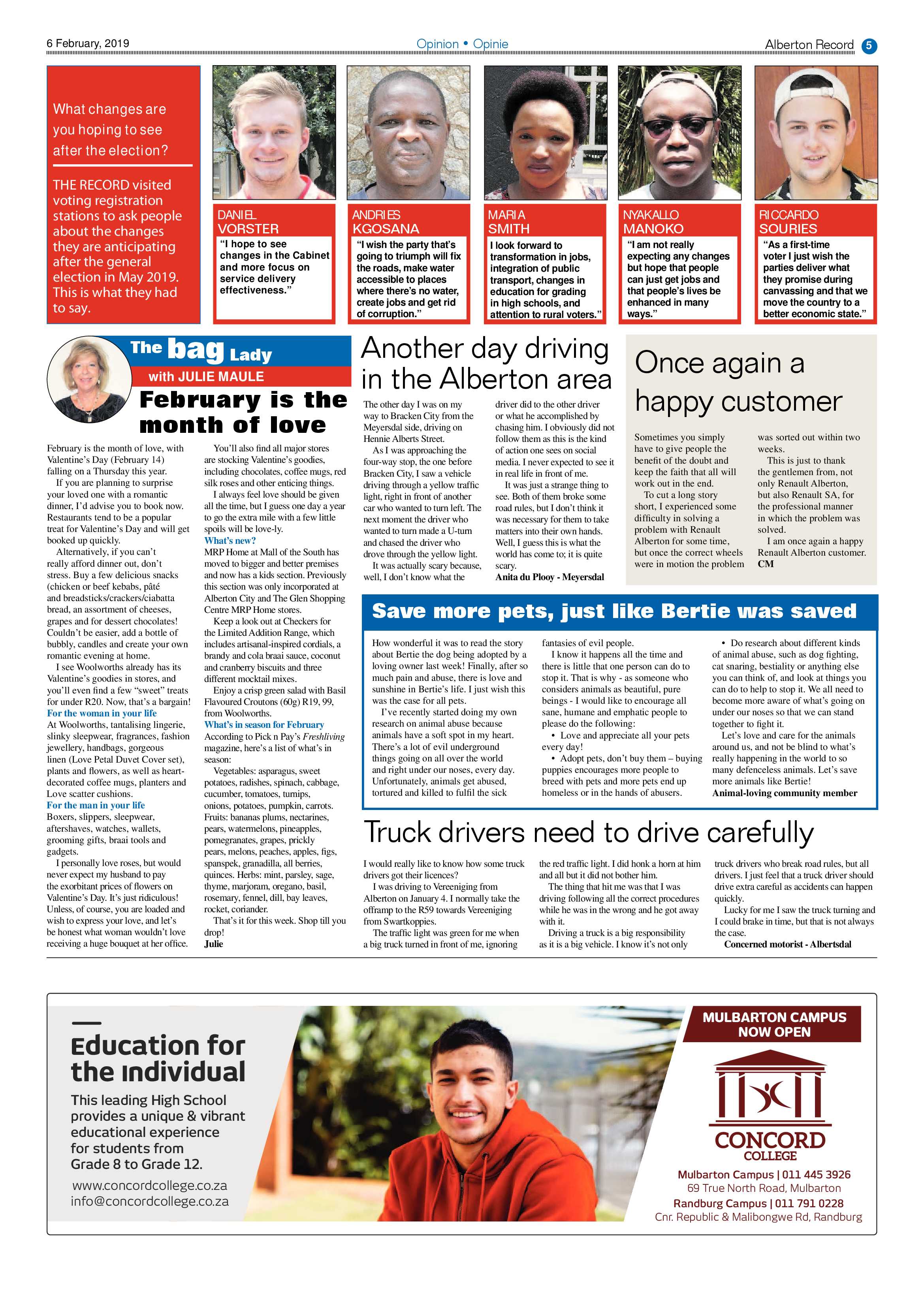 Alberton Record 06 February 2019 page 5