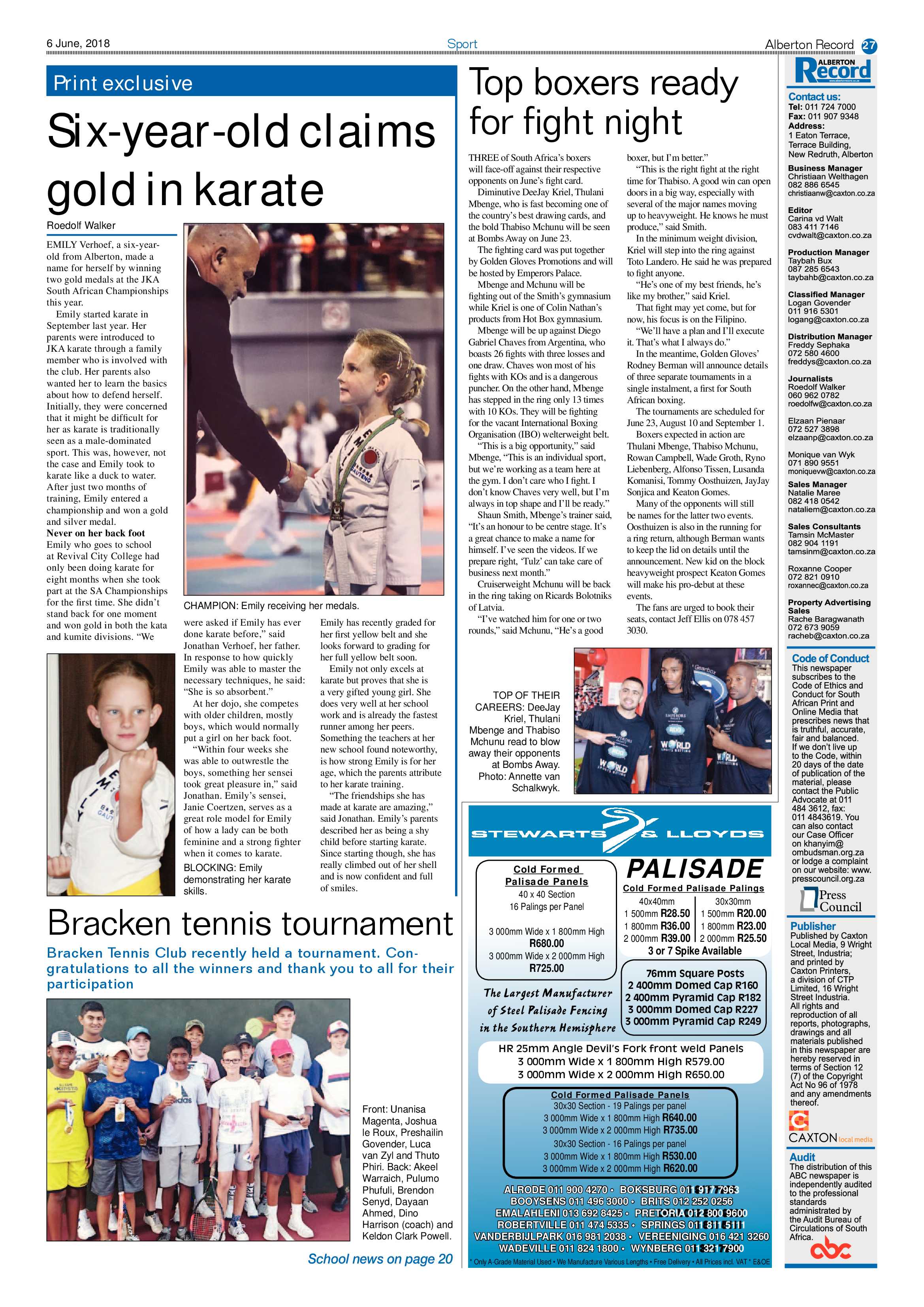 Alberton Record 06 June 2018 page 29
