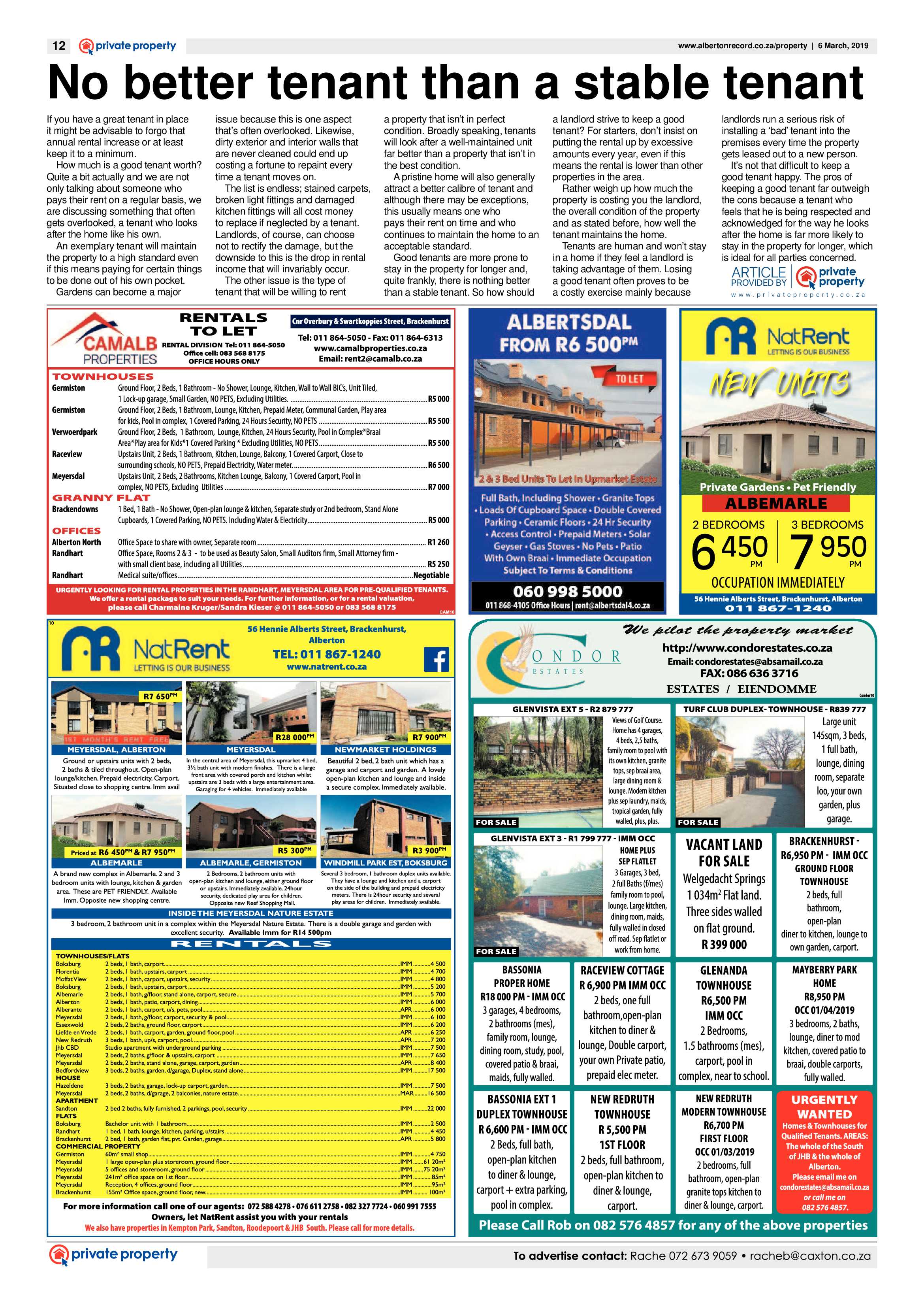 Alberton Record 06 March 2019 page 12