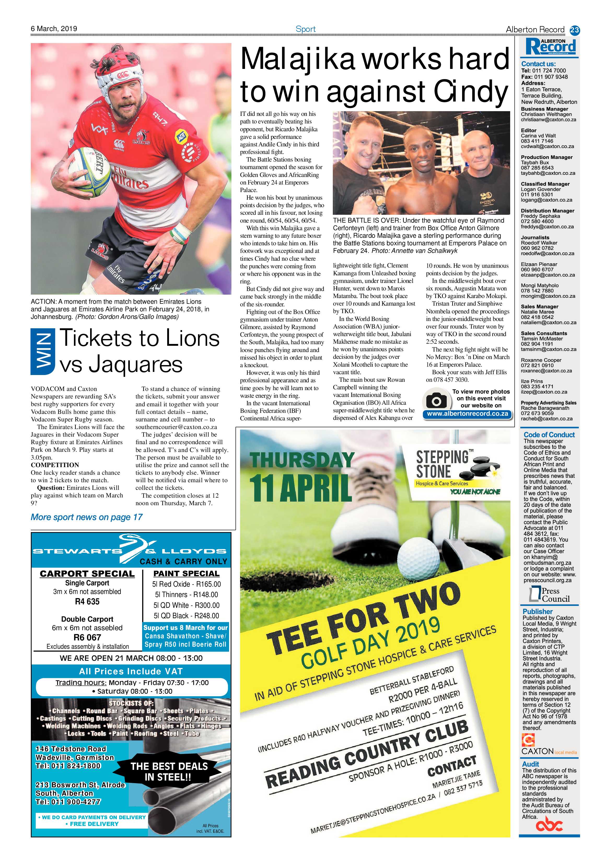 Alberton Record 06 March 2019 page 23