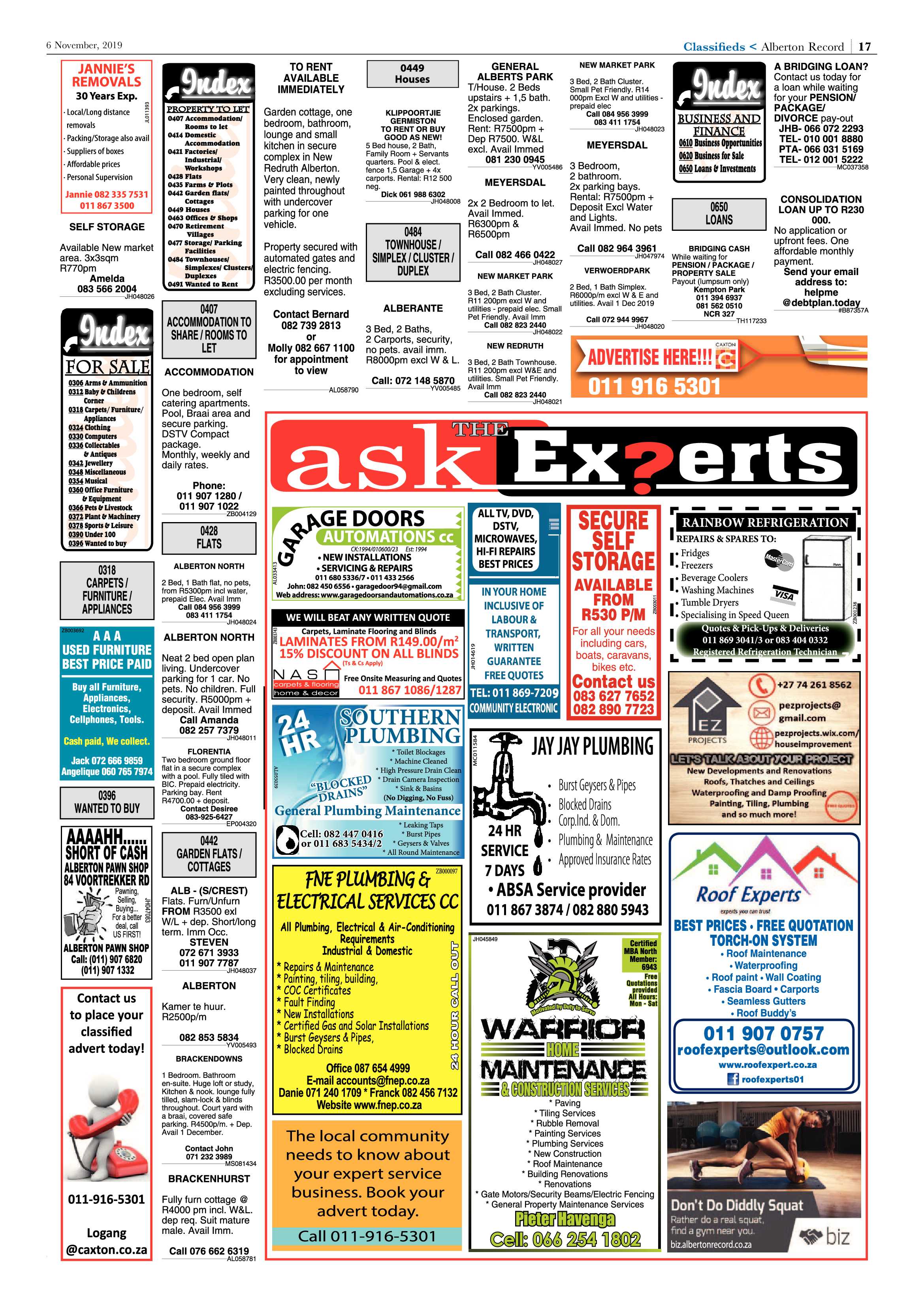Alberton Record 06 November 2019 page 17