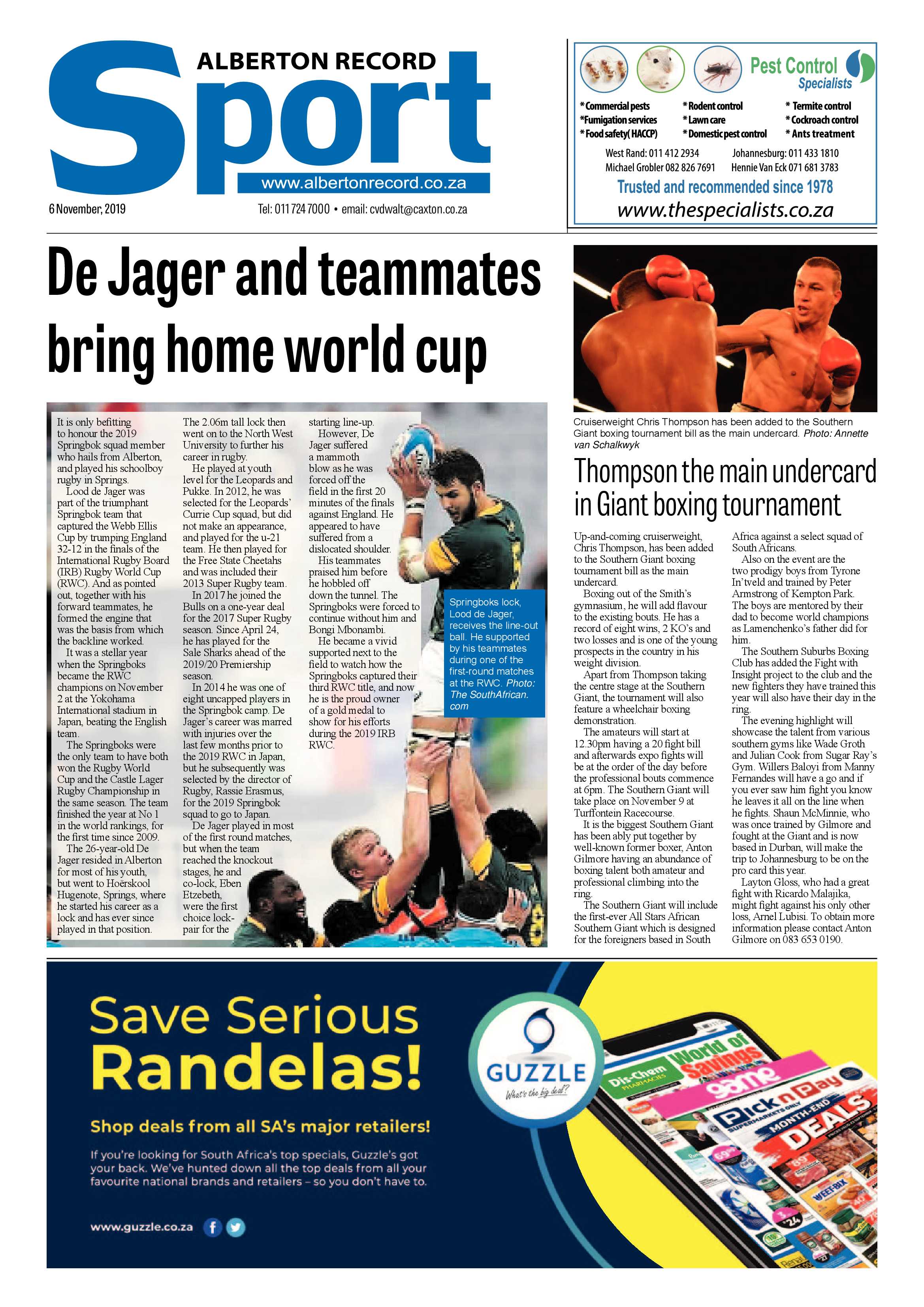 Alberton Record 06 November 2019 page 20