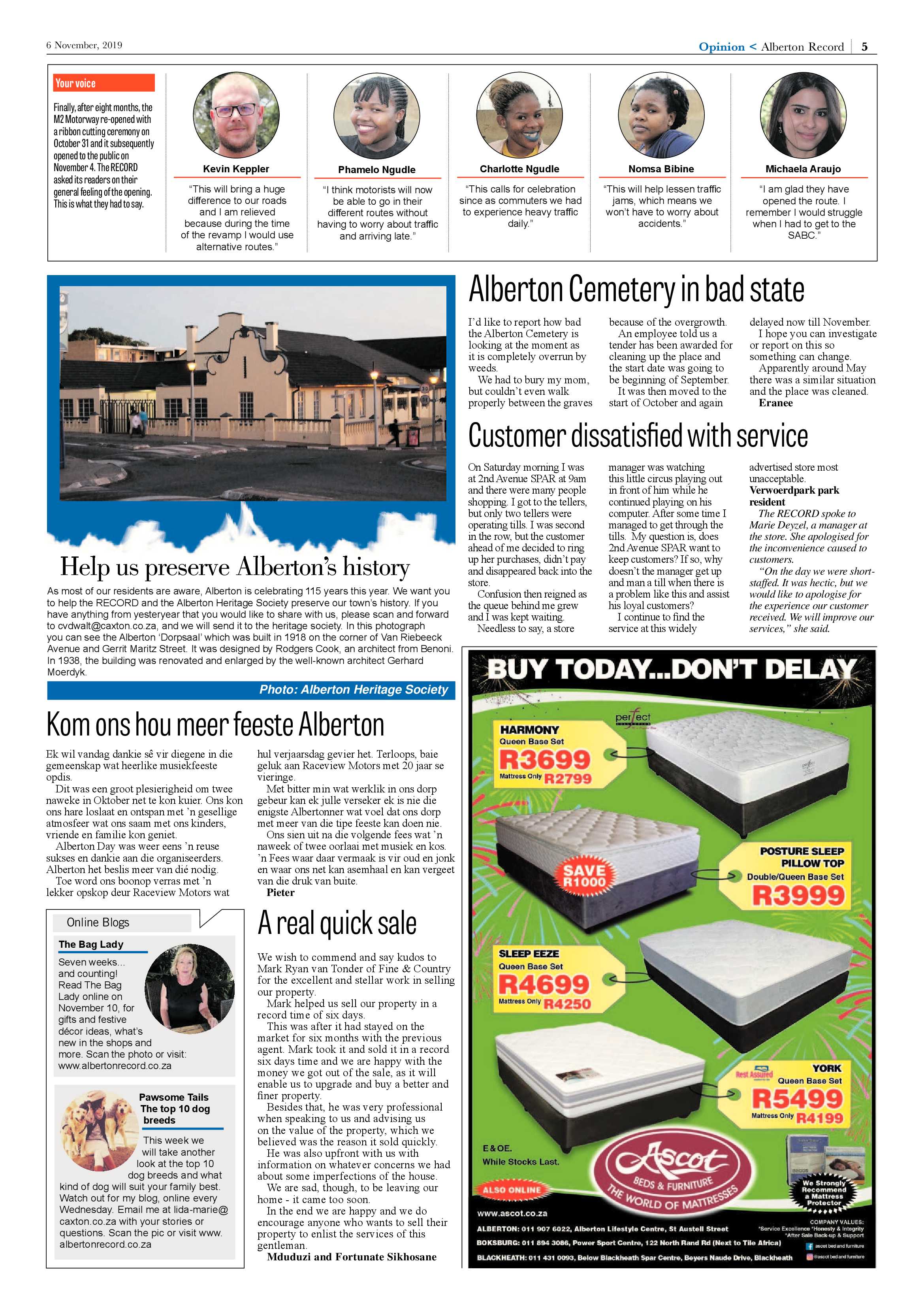 Alberton Record 06 November 2019 page 5