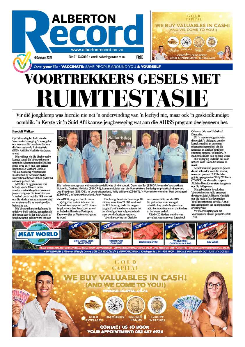 Alberton Record 06 October 2021 page 1