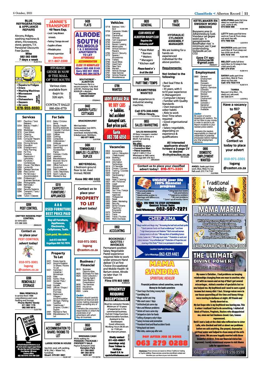 Alberton Record 06 October 2021 page 11