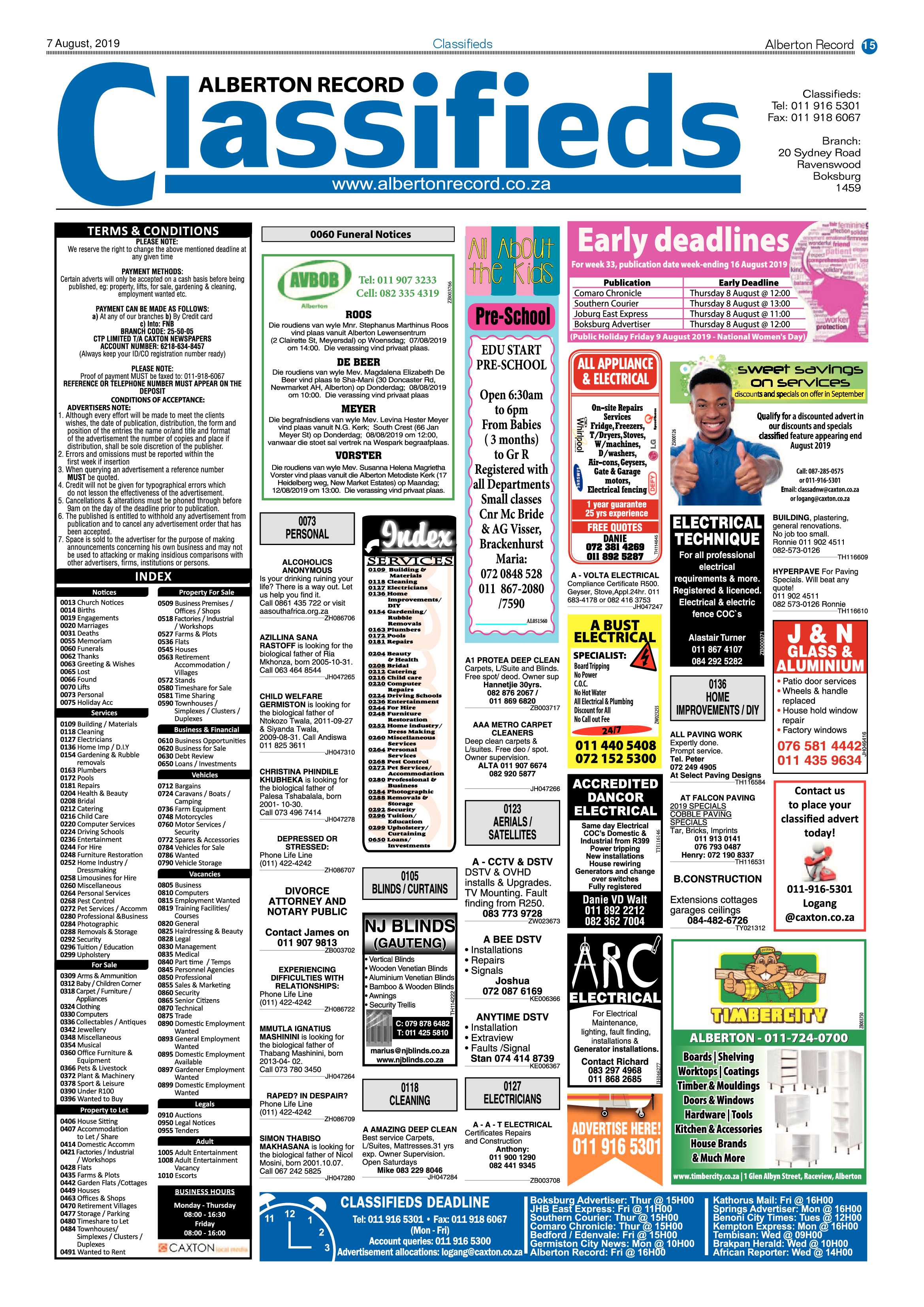 Alberton Record 07 August 2019 page 15