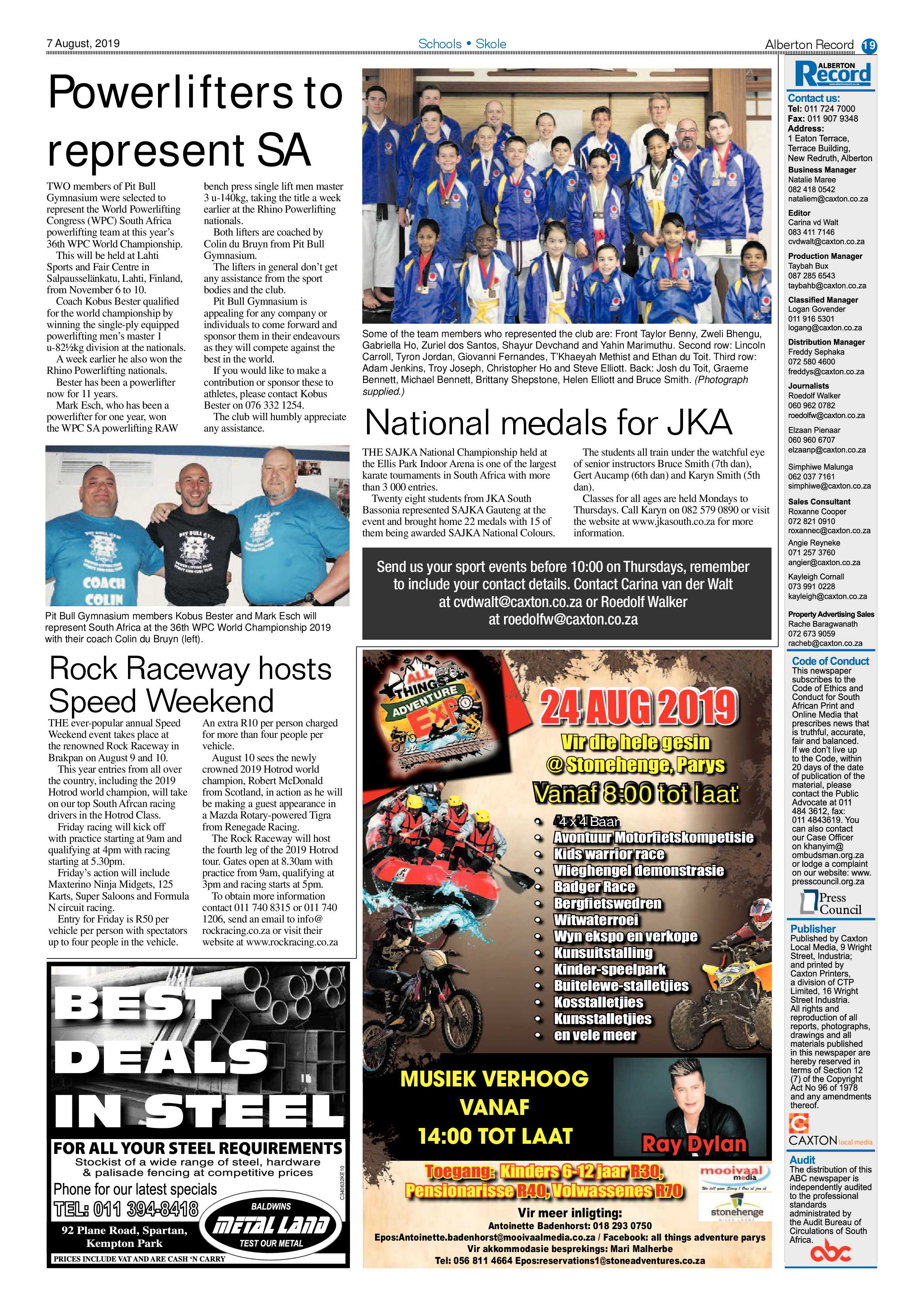 Alberton Record 07 August 2019 page 19