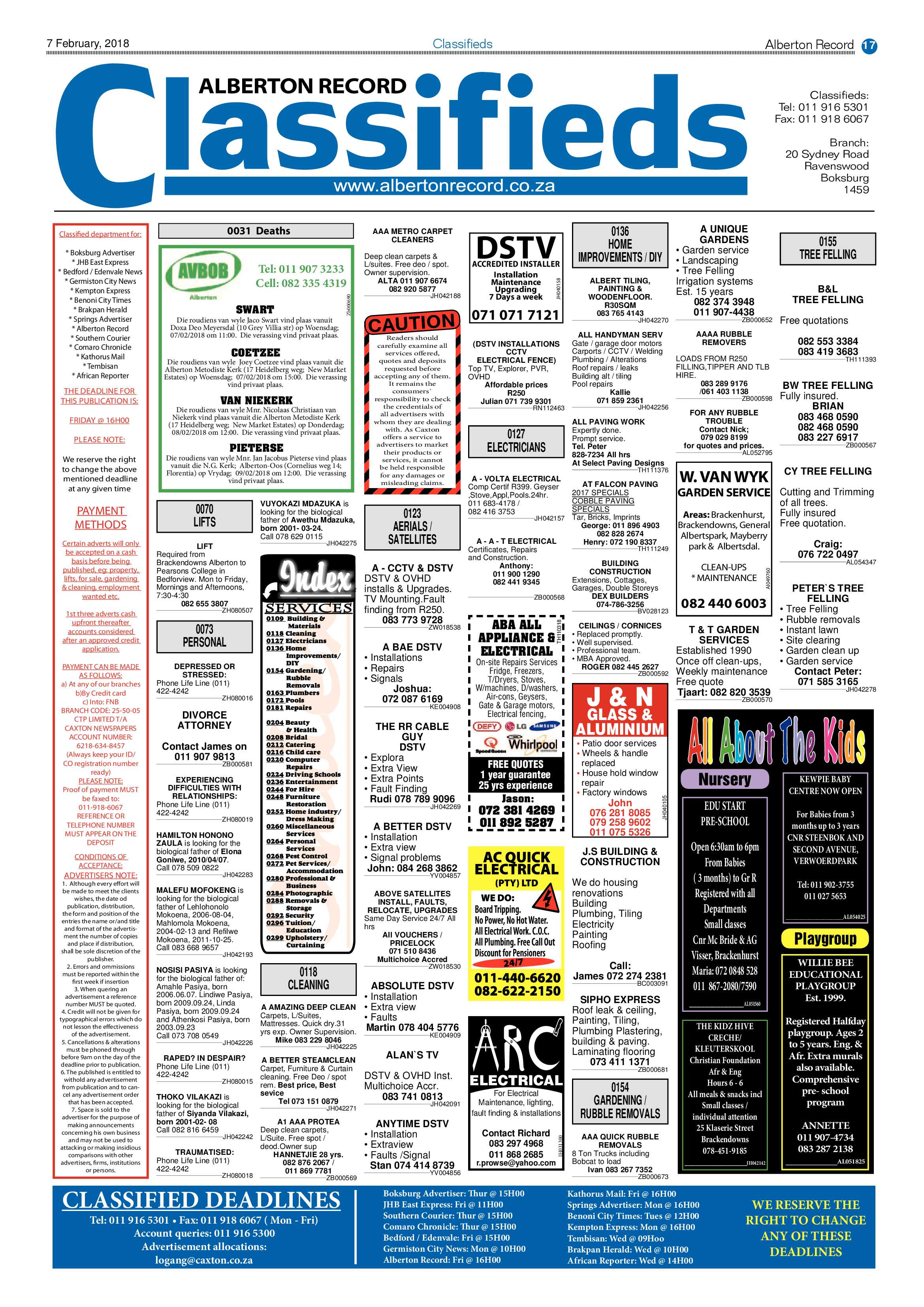 Alberton Record 07 February 2018 page 17