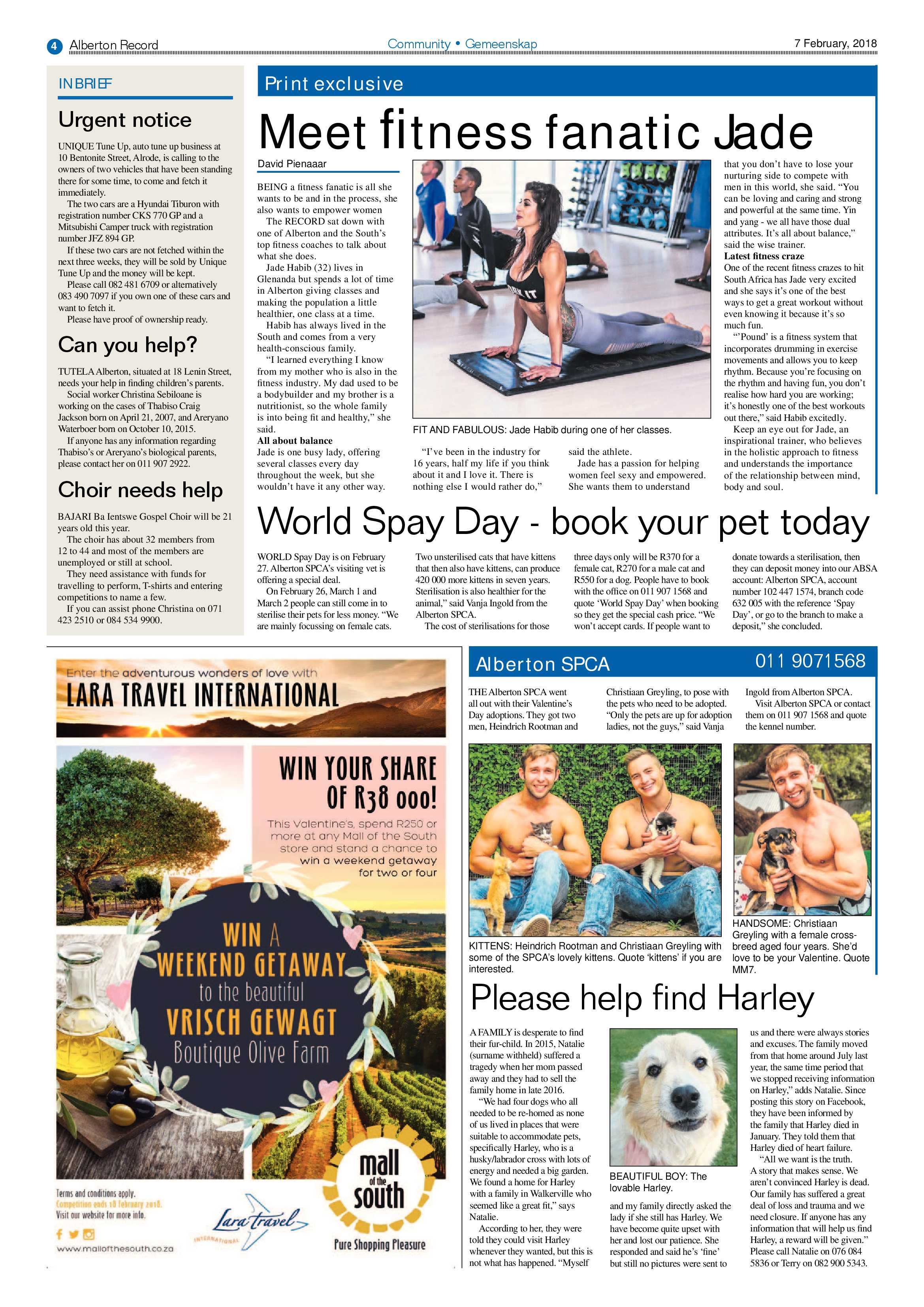 Alberton Record 07 February 2018 page 4