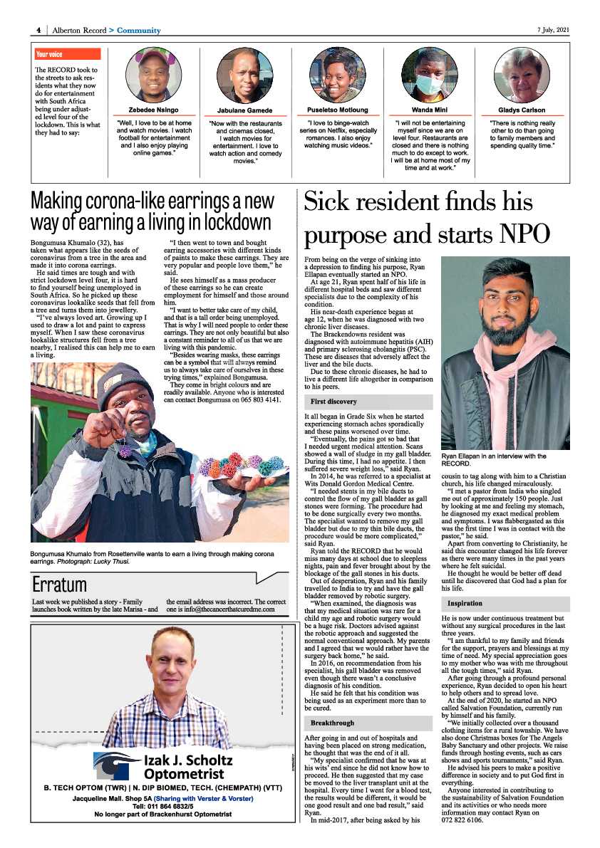 Alberton Record 07 July 2021 page 4