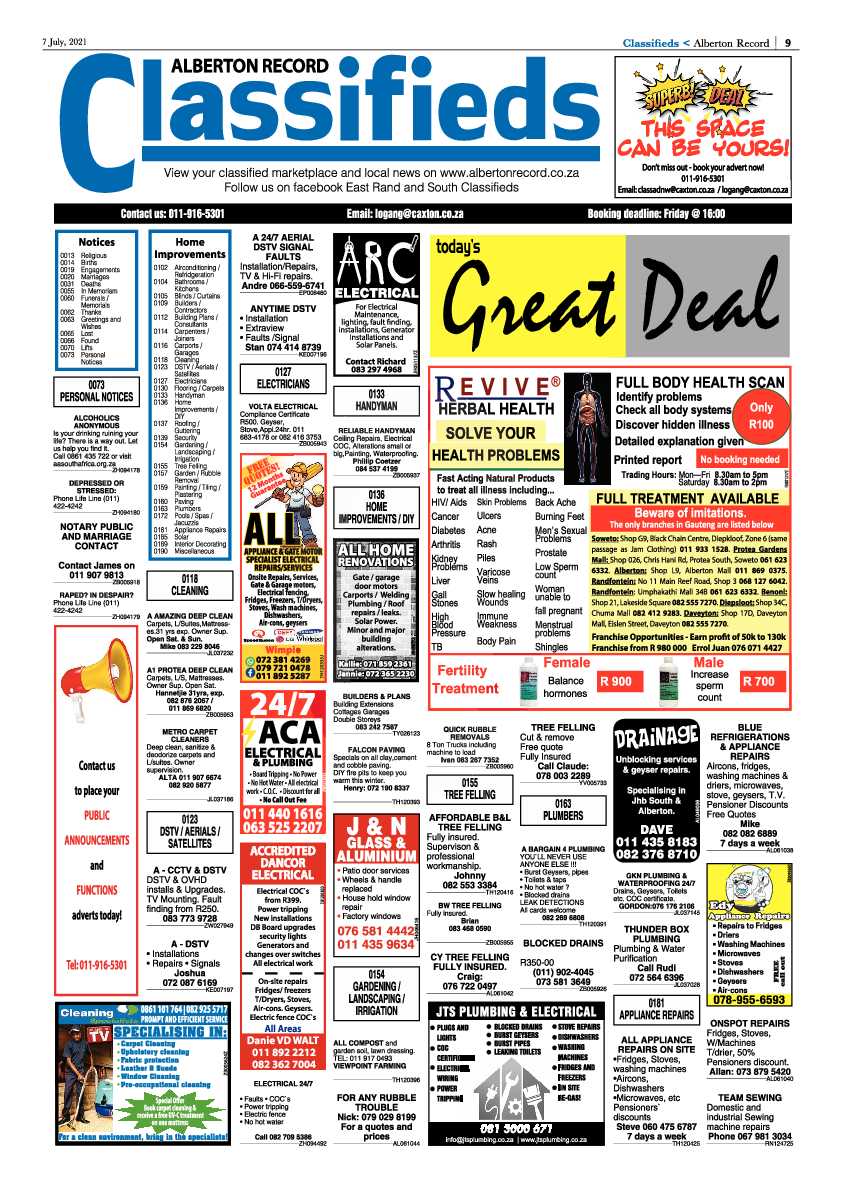 Alberton Record 07 July 2021 page 9