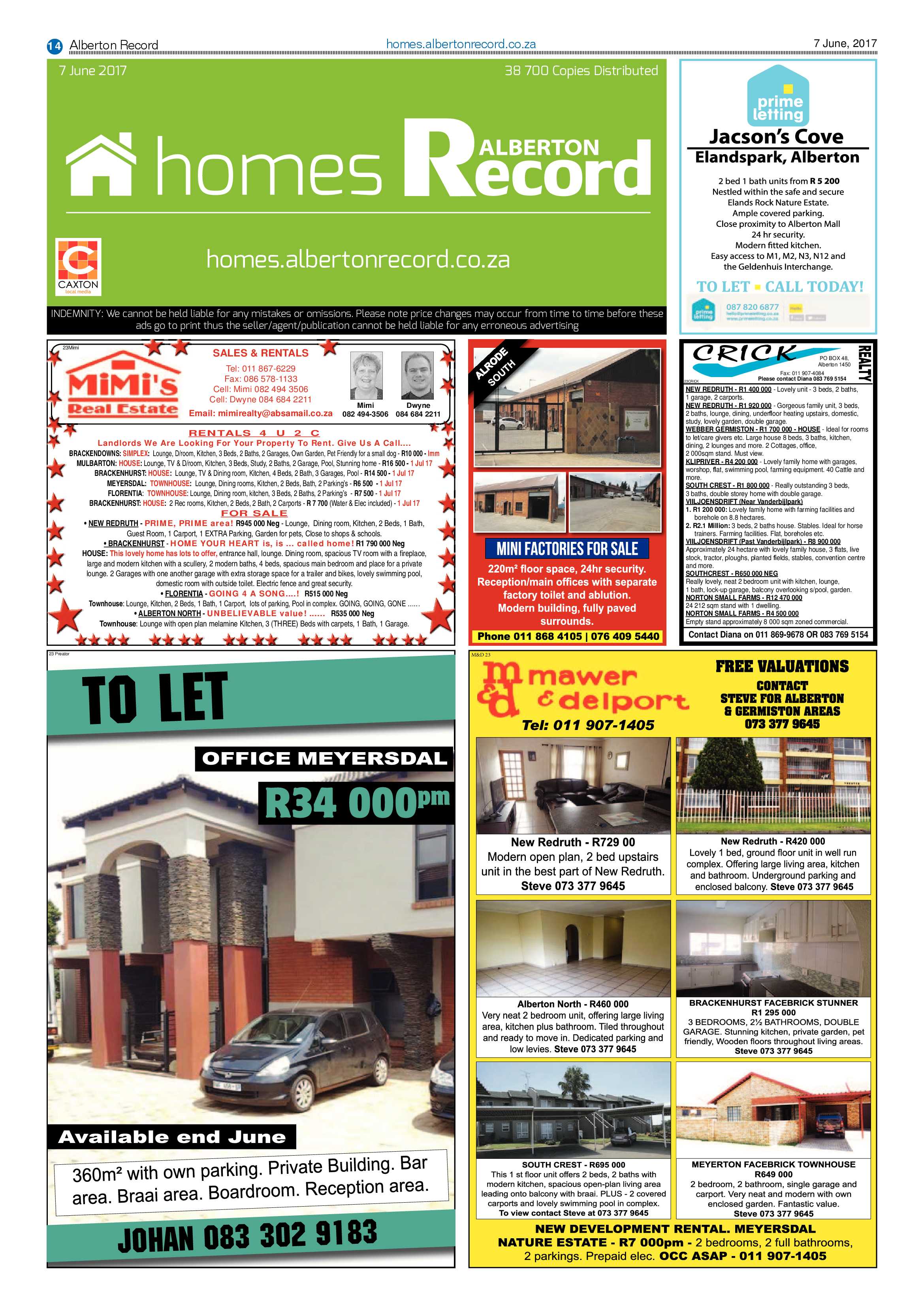 Alberton Record 07 June 2017 page 14