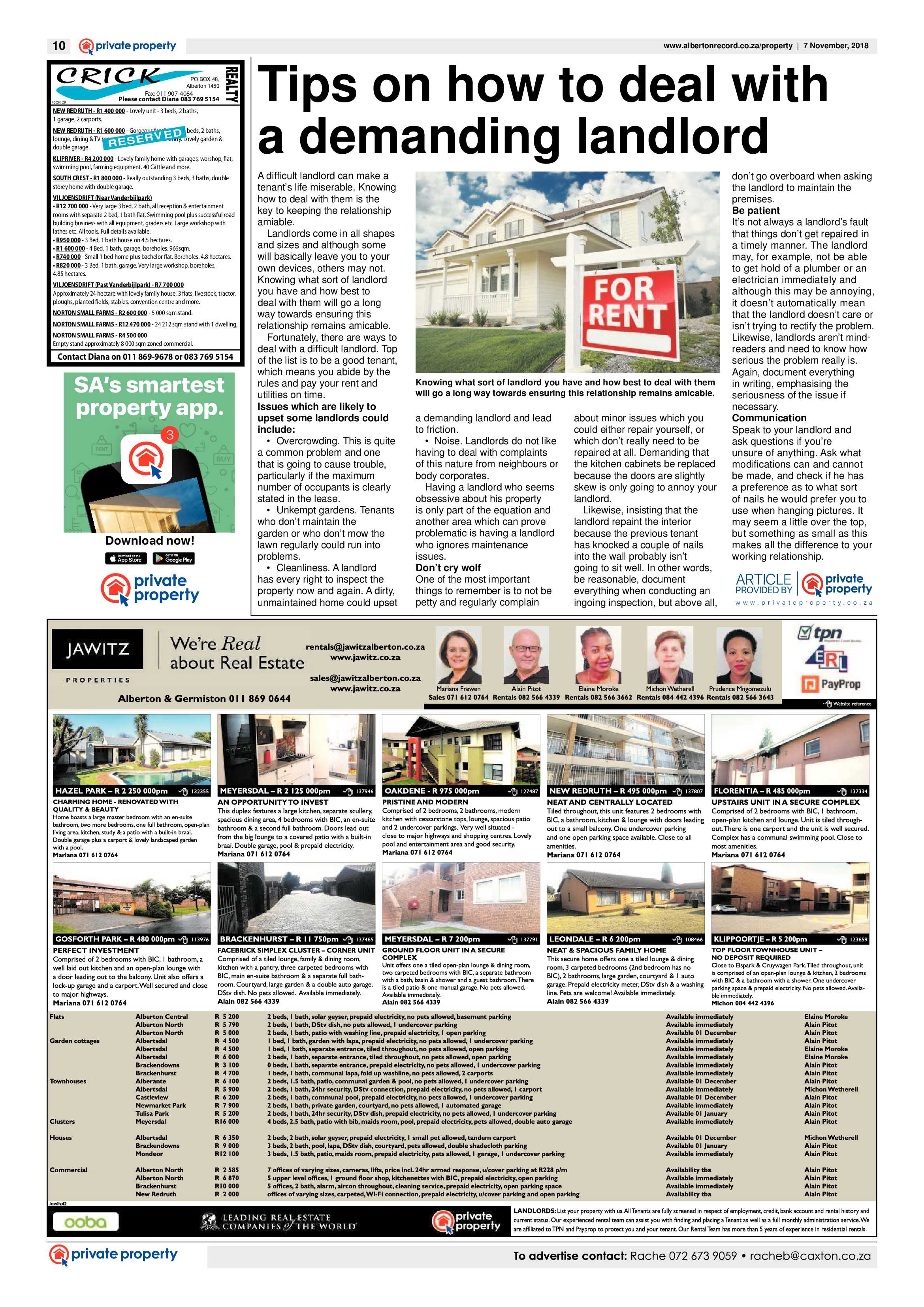 Alberton Record 07 November 2018 page 10
