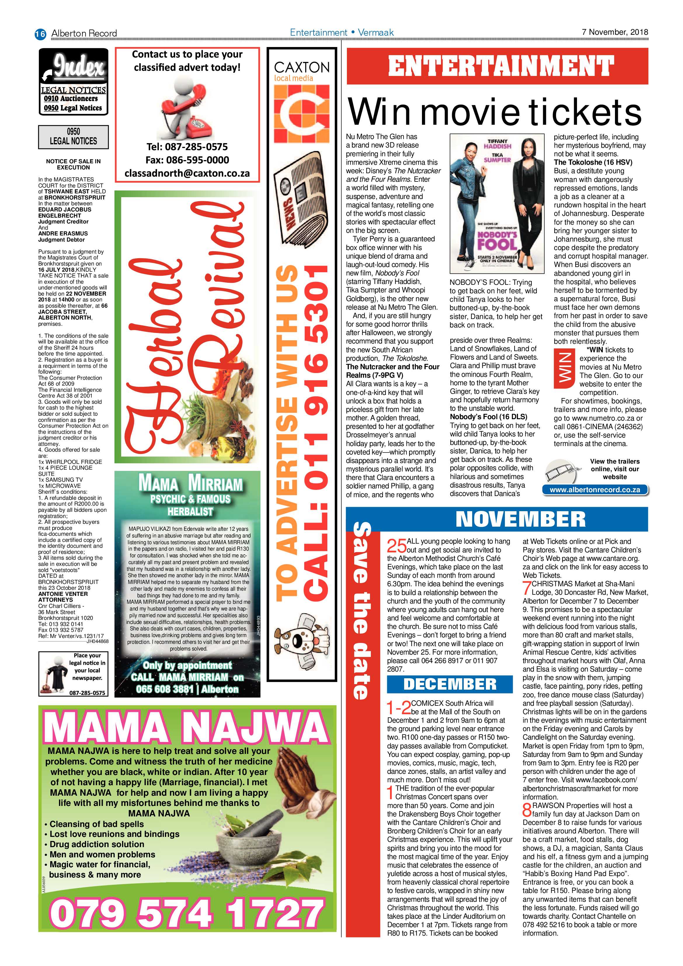 Alberton Record 07 November 2018 page 16