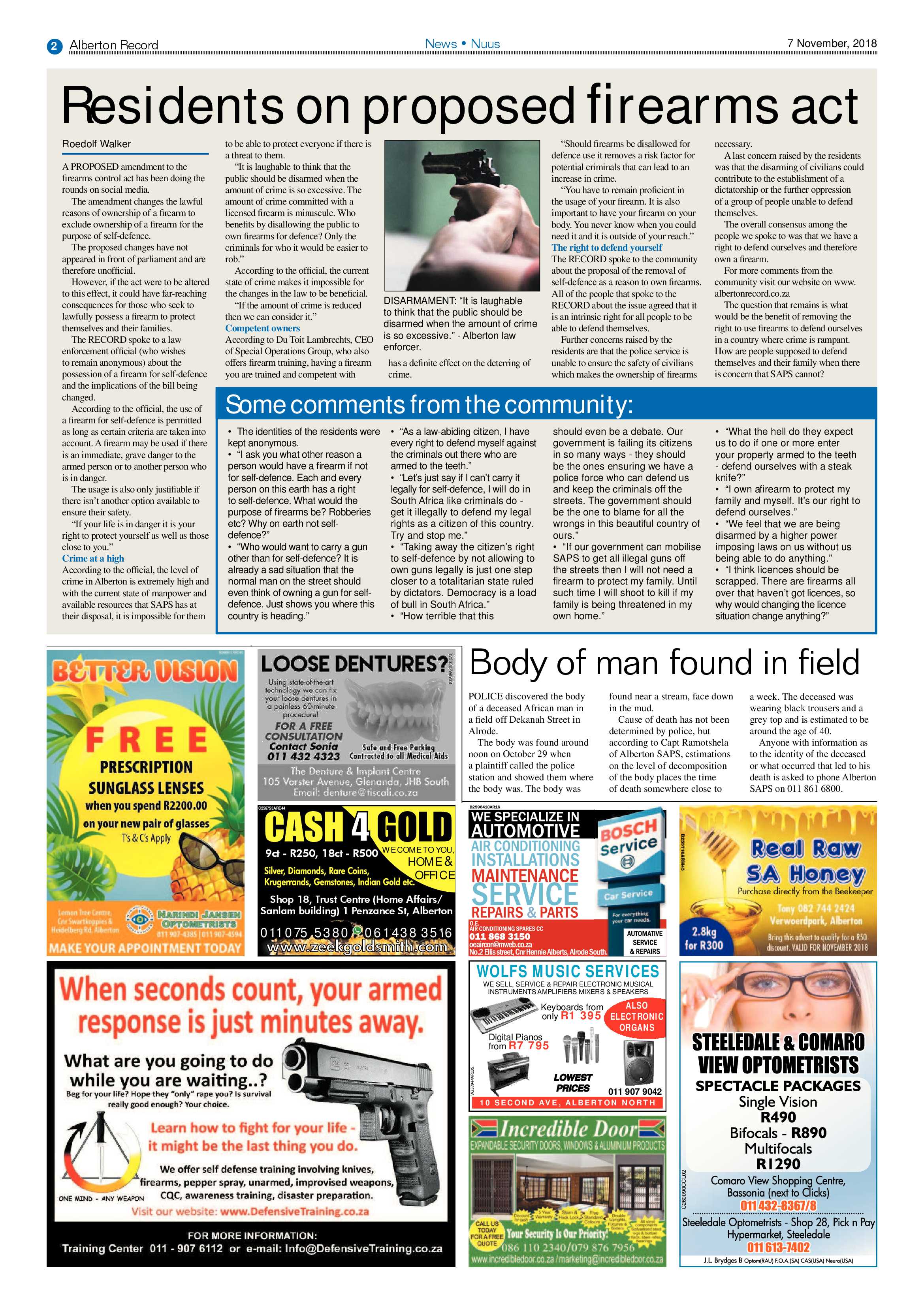 Alberton Record 07 November 2018 page 2