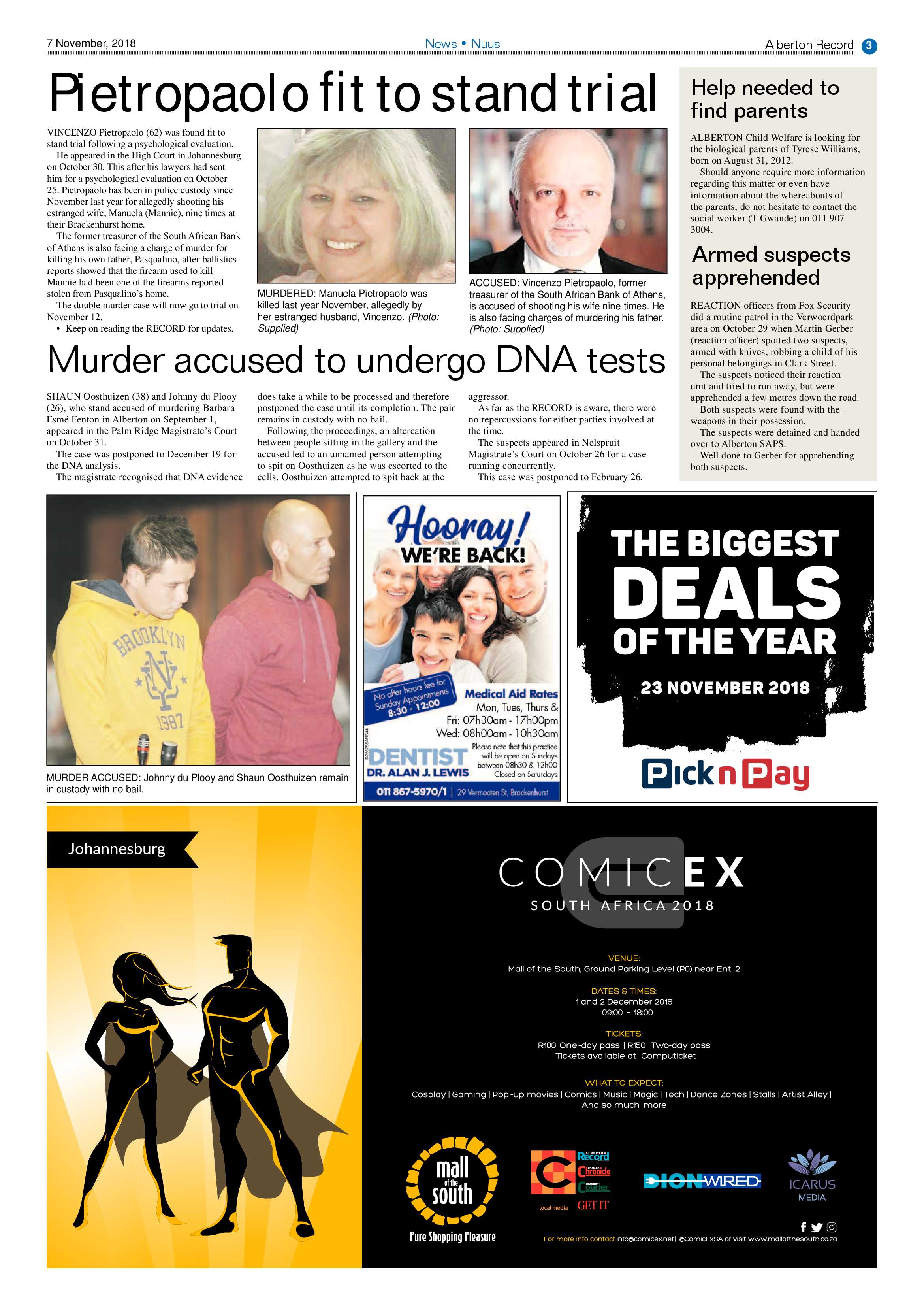 Alberton Record 07 November 2018 page 3