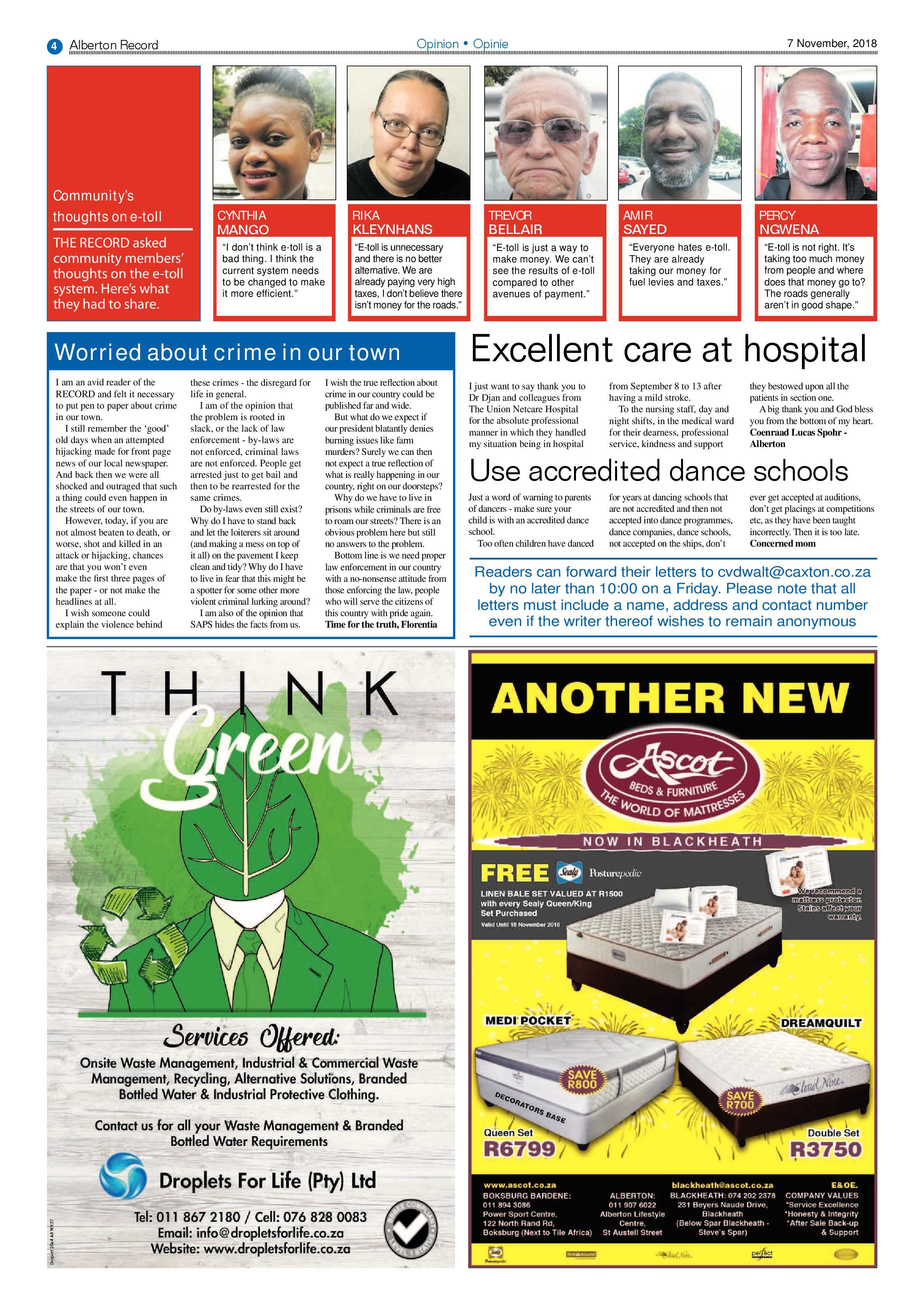 Alberton Record 07 November 2018 page 4